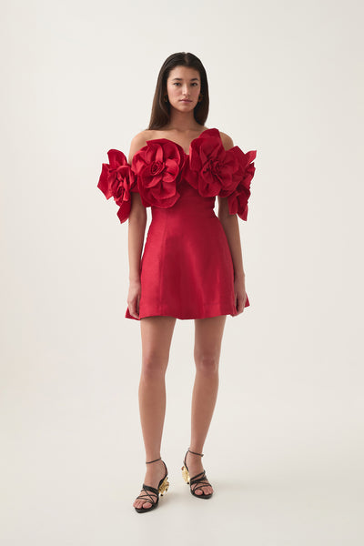 red dress aje Wave Midi Dress