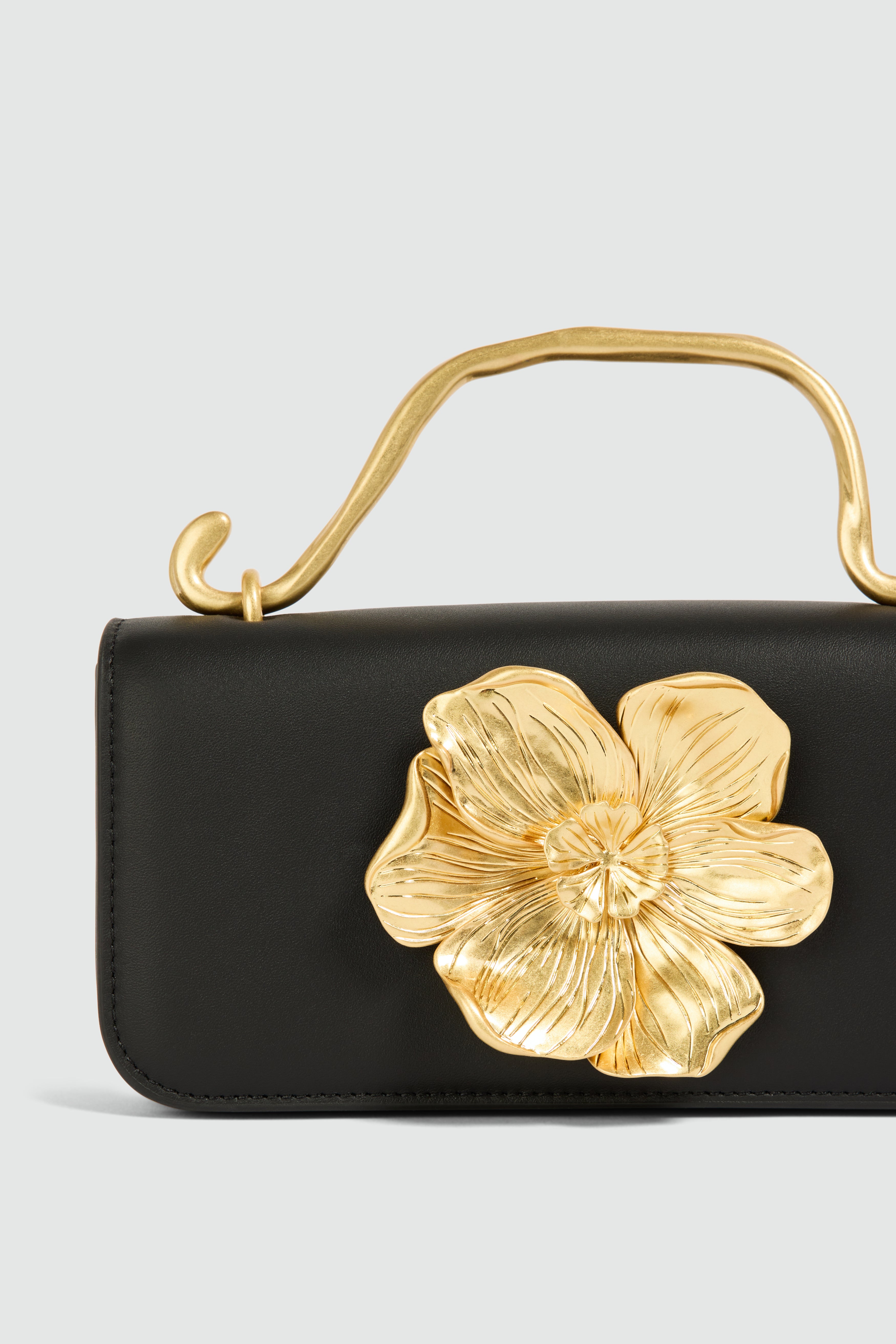 Alessia Flower Clutch | Black | Aje – Aje International