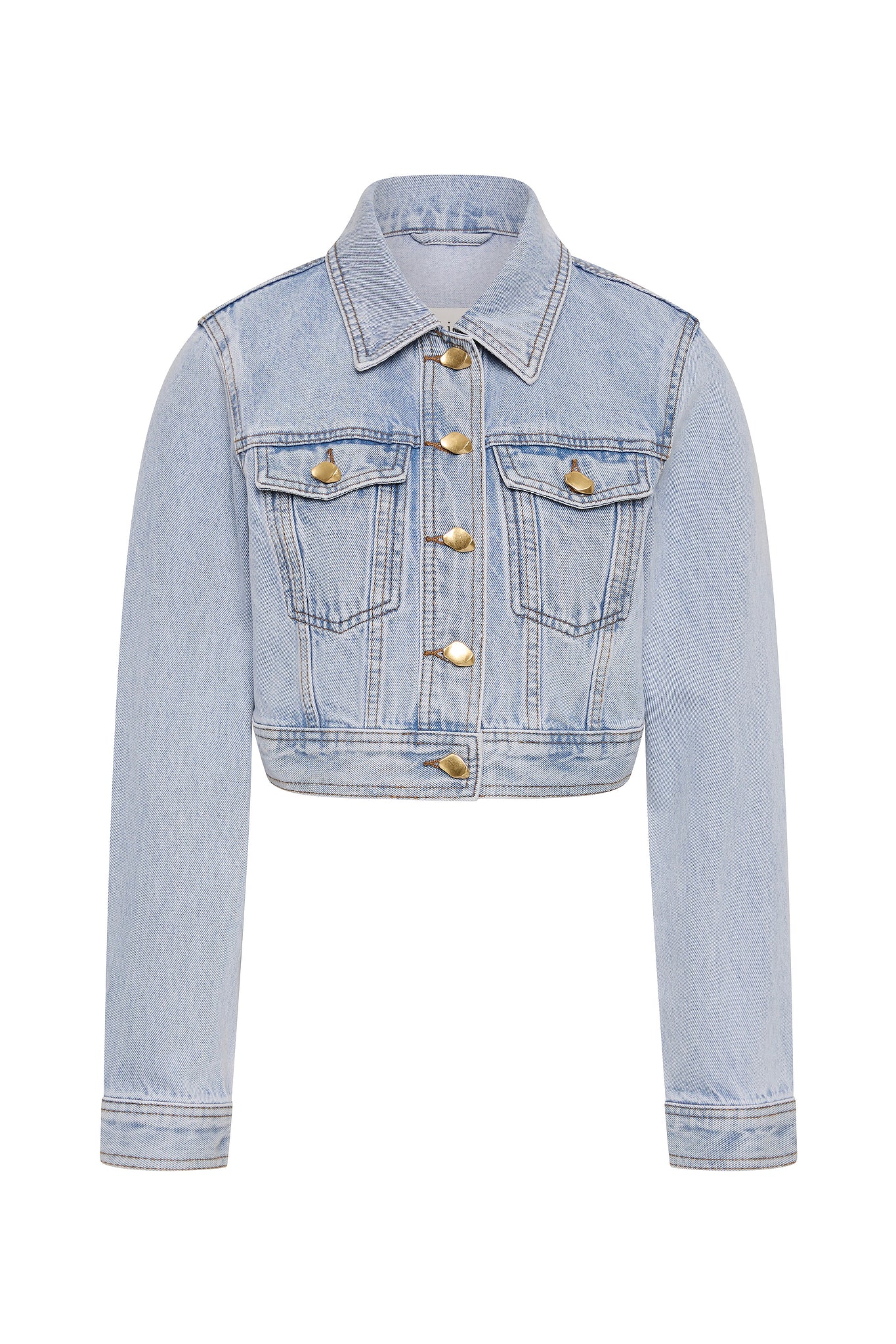 Kai Denim Cropped Jacket Light Wash Blue Aje – Aje ROW