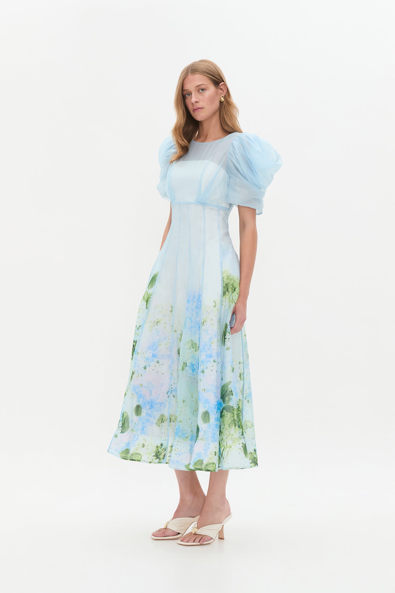 Clementine Midi Dress | Blue Hydrangea | Aje Aje International Clementine Midi Dress | Blue Hydrangea | Aje Aje International