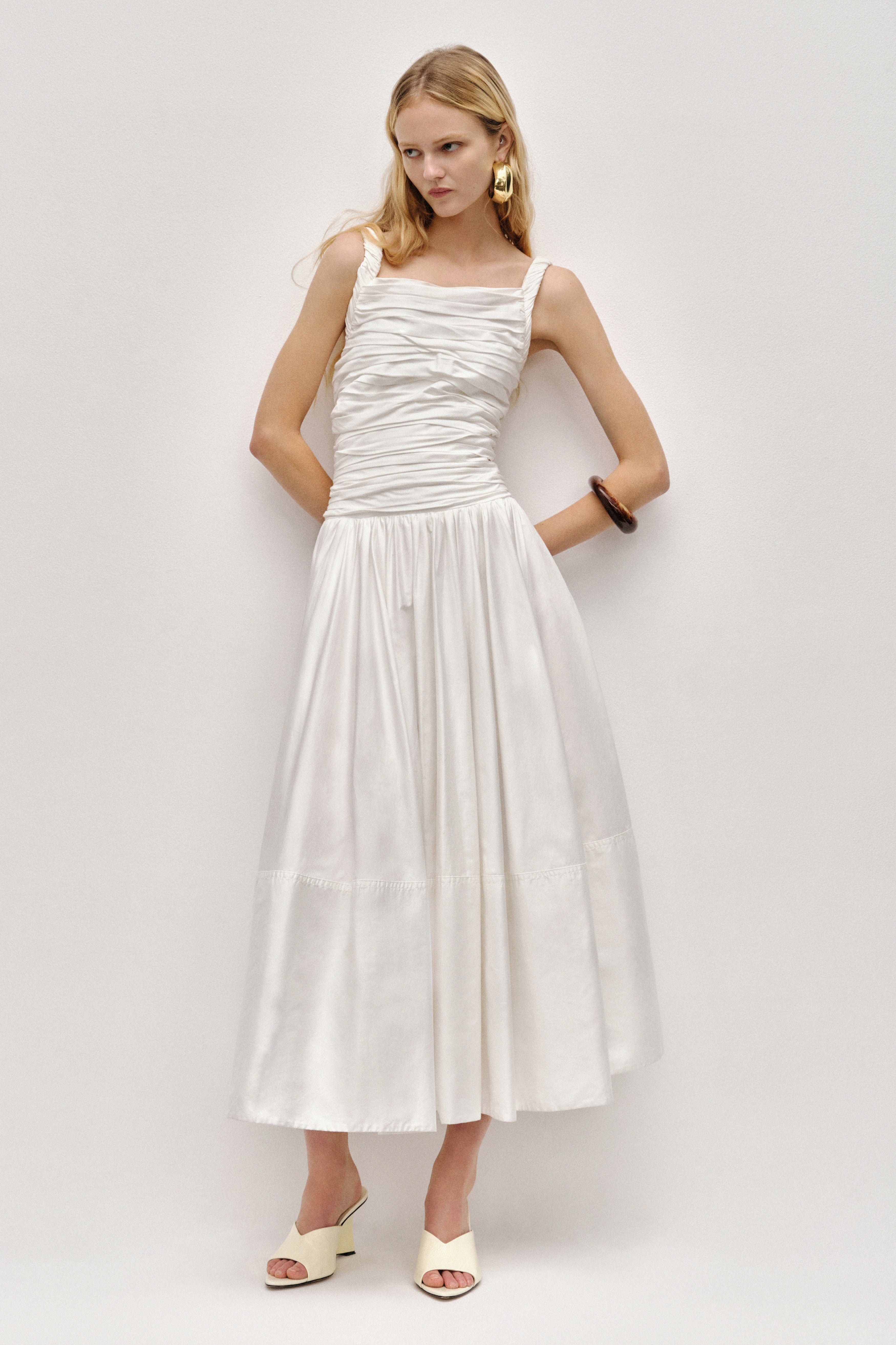 aje white midi dress Aje Silk Slip Midi Dress