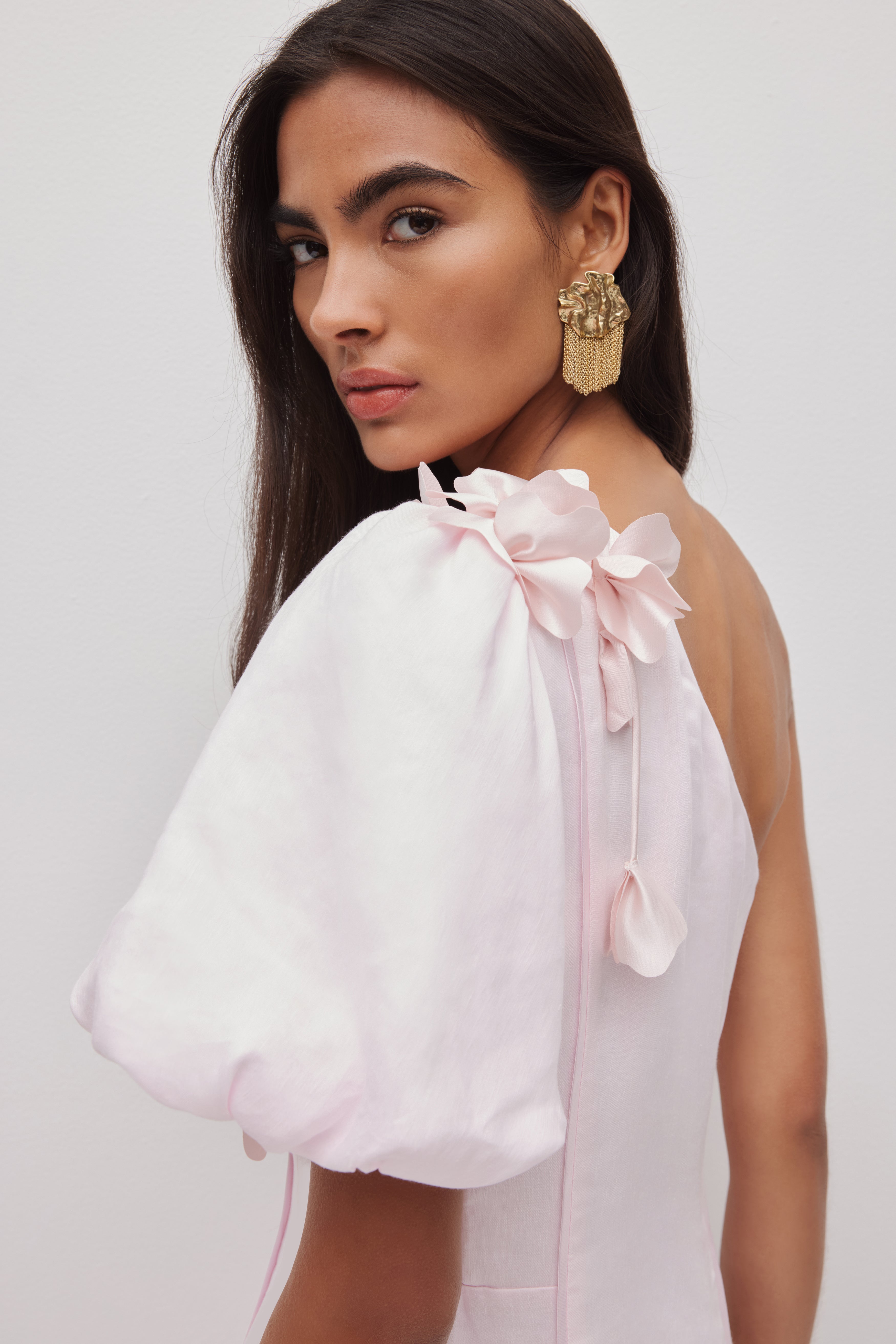 Camille Midi Dress | Pastel Pink | Aje Aje International Camille Midi Dress | Pastel Pink | Aje Aje International