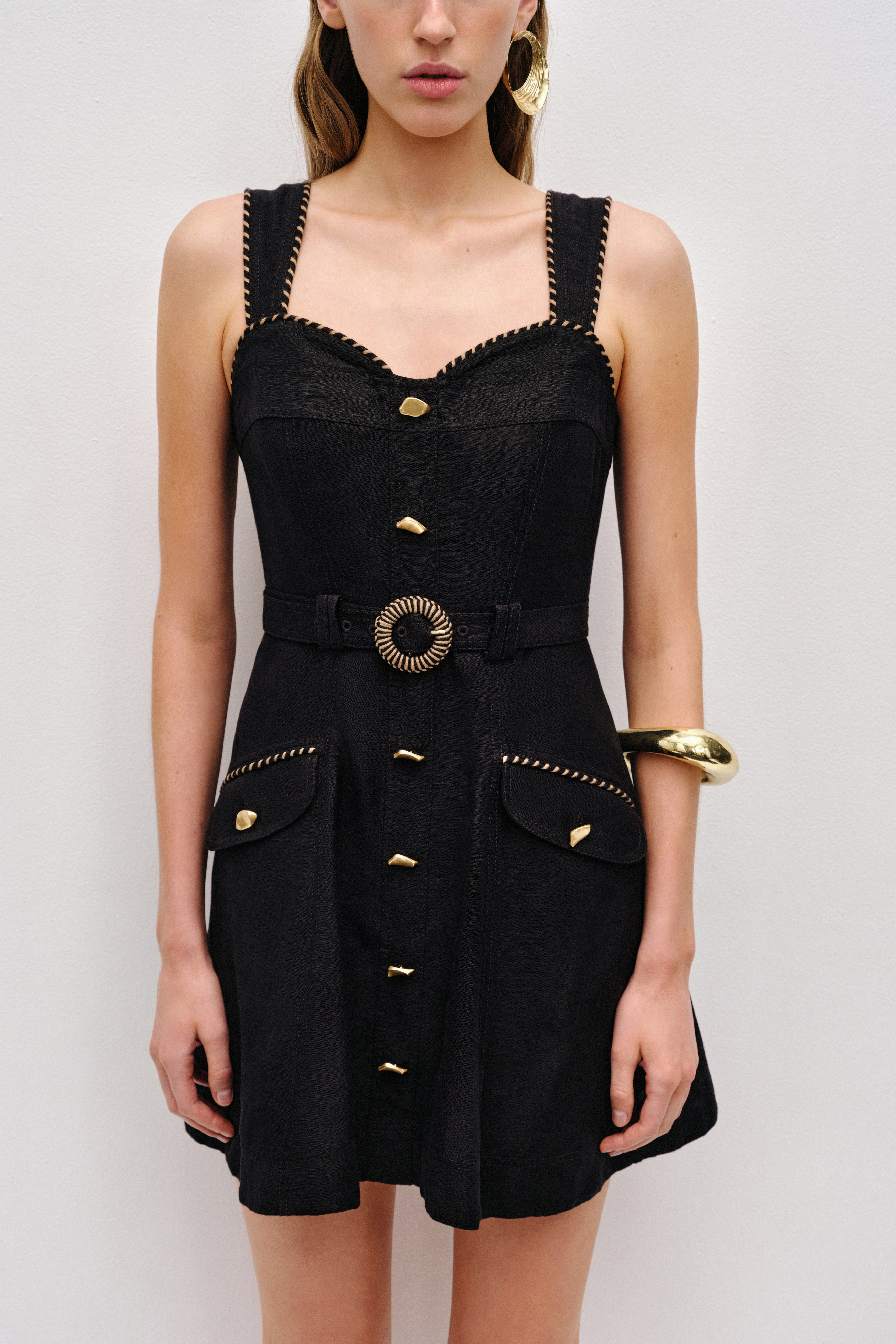 Celeste Utility Mini Dress | Black | Aje Aje International Celeste Utility Mini Dress | Black | Aje Aje International