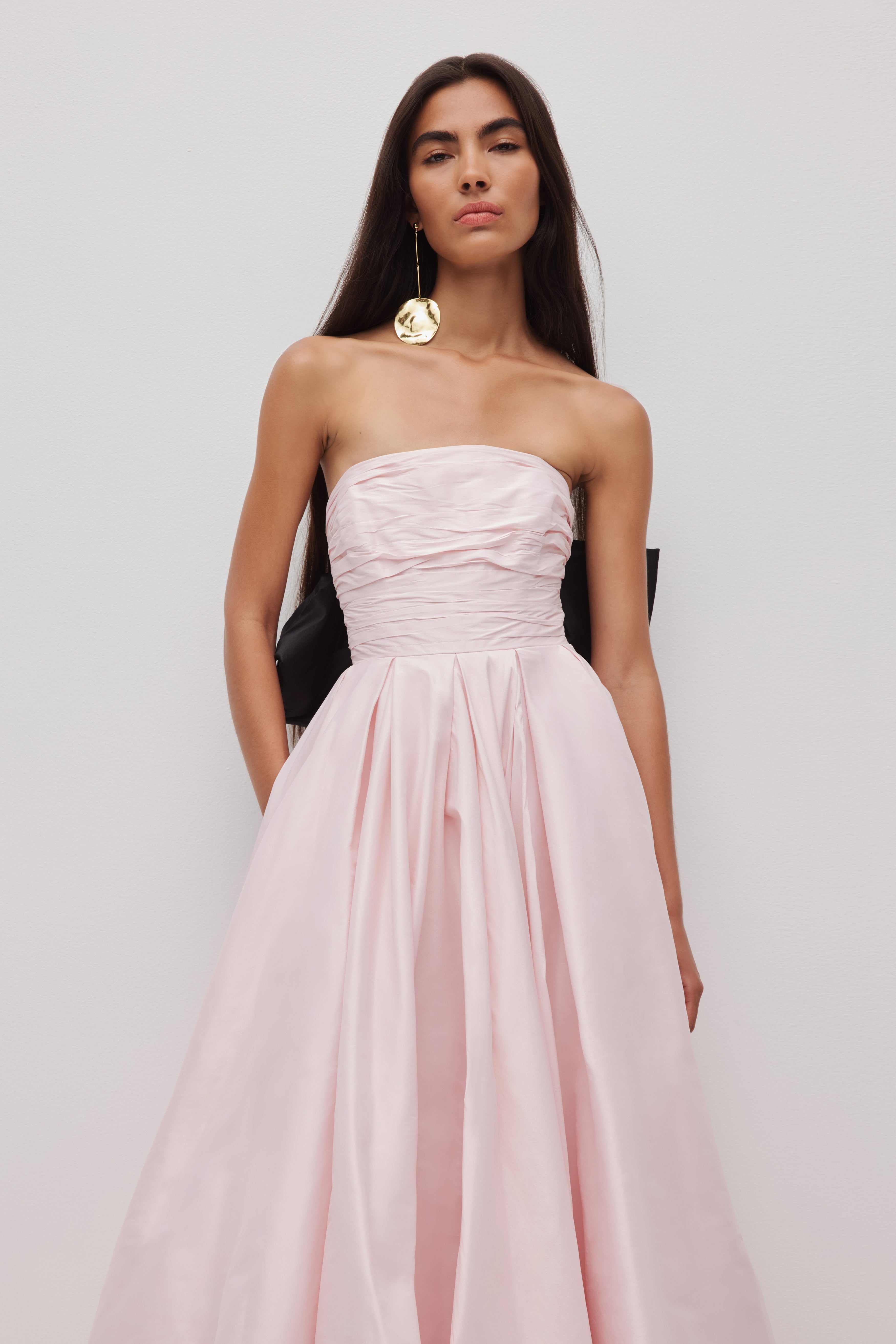 aje pink bow dress Aje. Gretta Bow Back Mini Dress in Ballet Pink