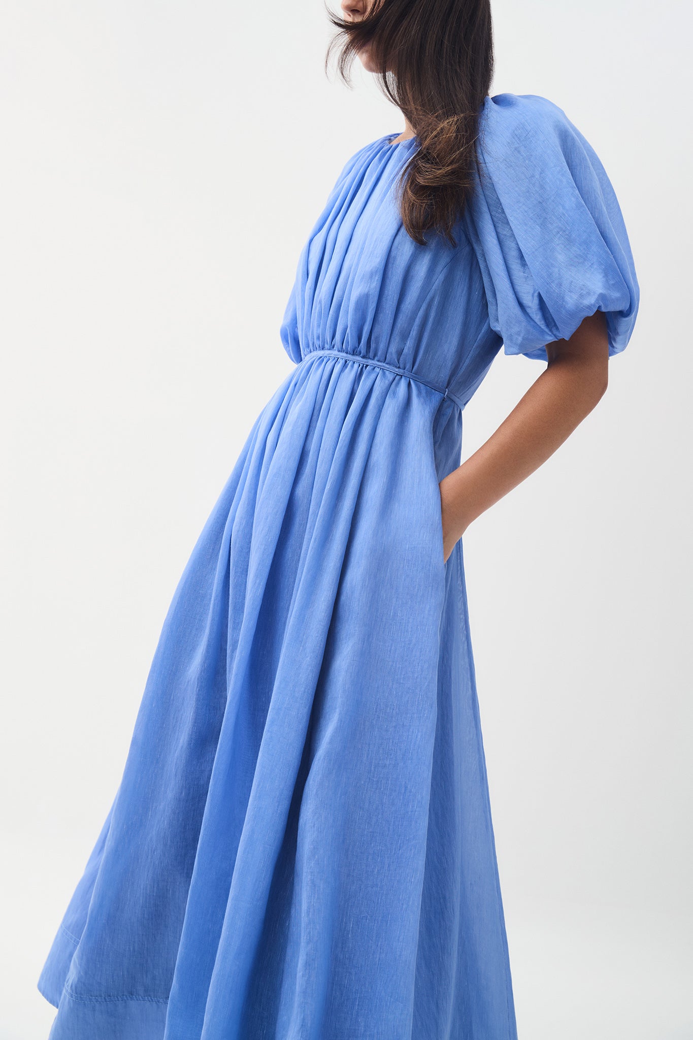 Alma Midi Dress-MIST BLUE / 4 Alma Midi Dress-MIST BLUE / 4