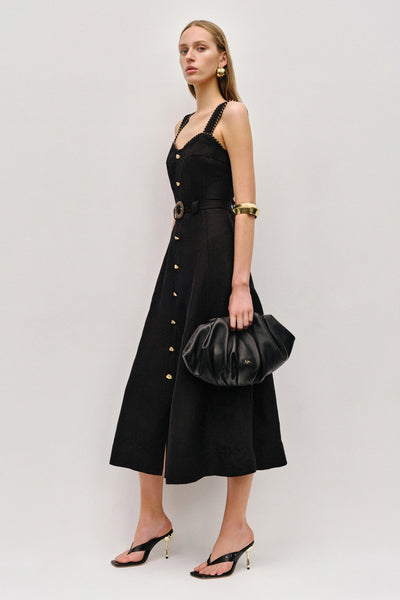 aje celine utility midi dress Celeste Utility Midi Dress | Black