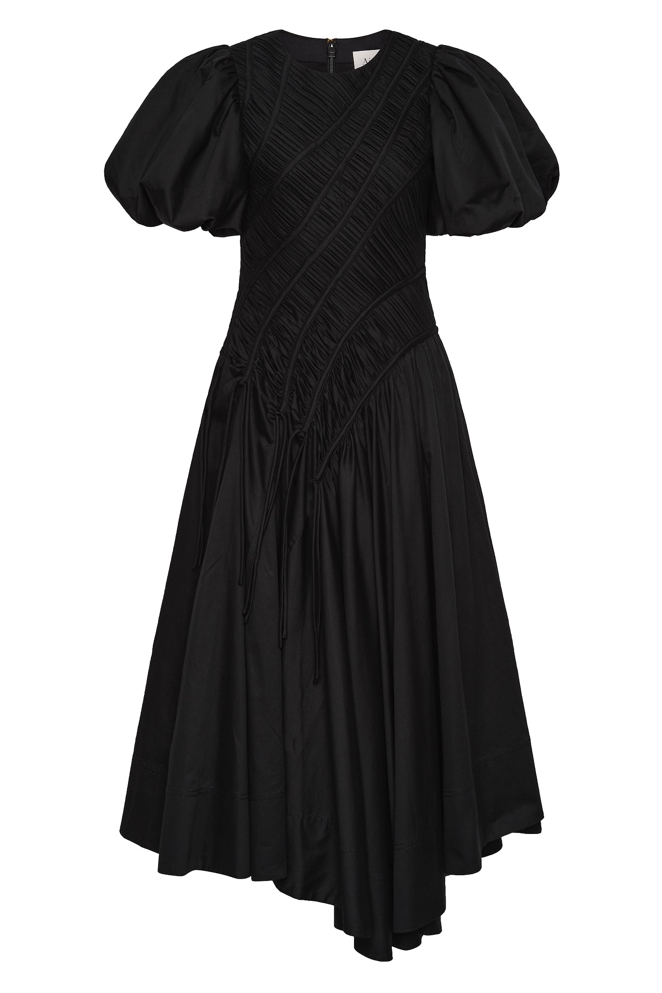 Wisteria Midi Dress-BLACK / 4 Wisteria Midi Dress-BLACK / 4