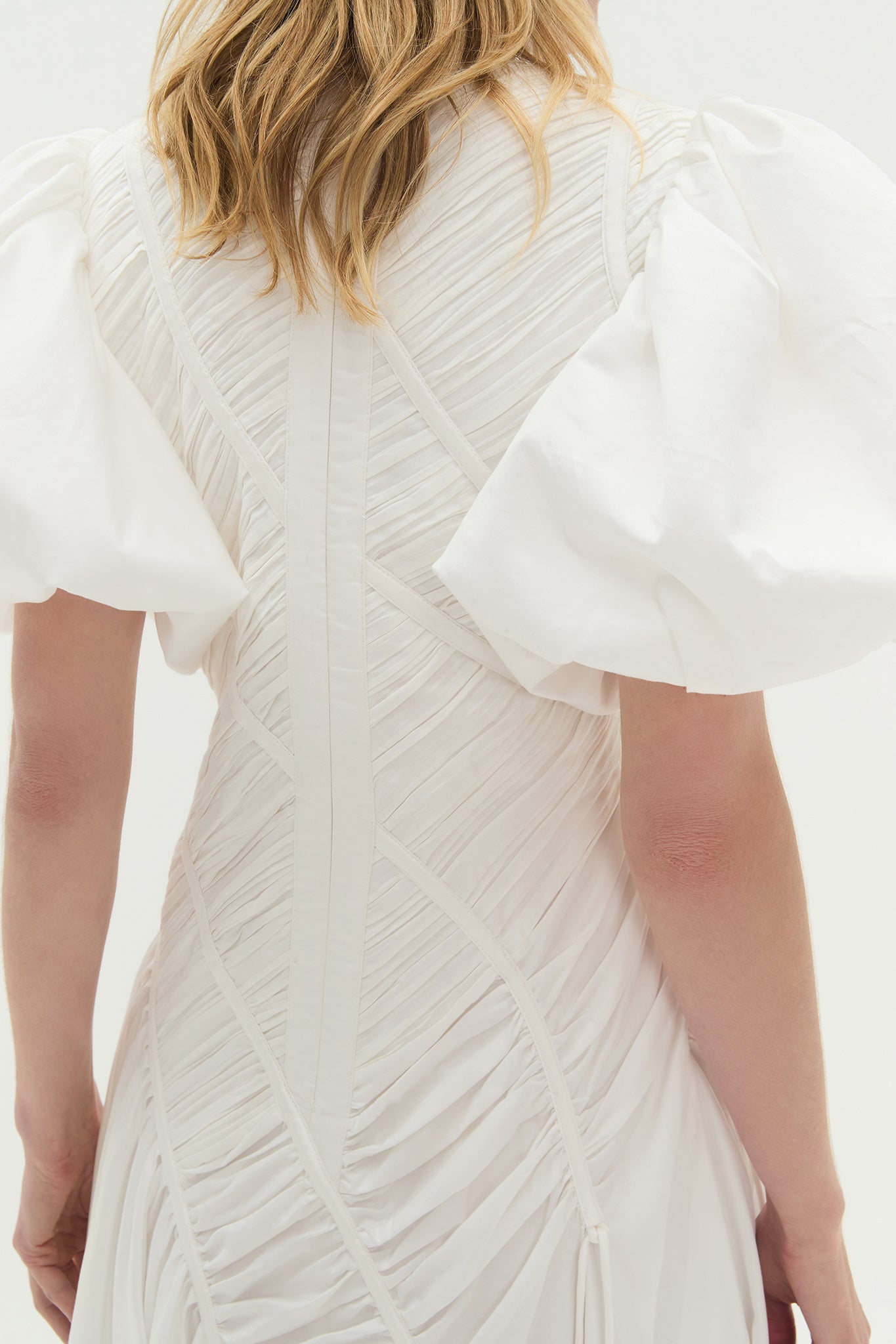 aje wisteria midi dress Wisteria Midi Dress-IVORY / 4