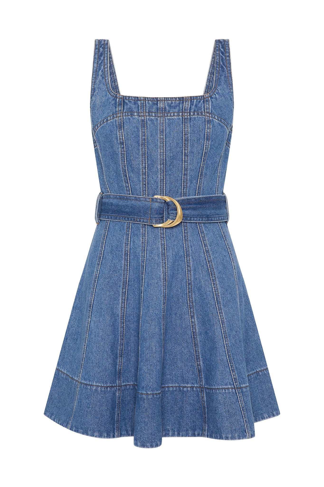 Rainer Denim Mini Dress | Mid Wash Blue | Aje Aje International Rainer Denim Mini Dress | Mid Wash Blue | Aje Aje International