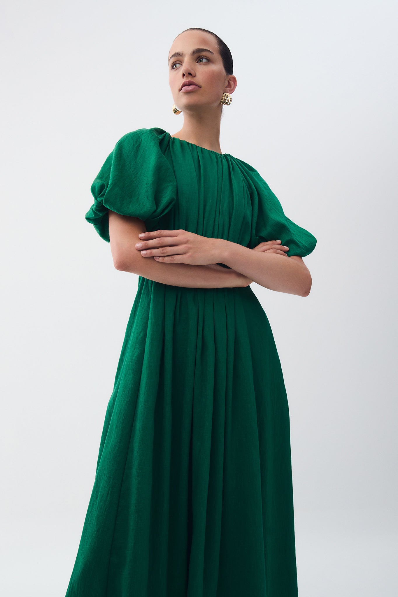 Alma Midi Dress-GREEN SAPPHIRE / 4 Alma Midi Dress-GREEN SAPPHIRE / 4