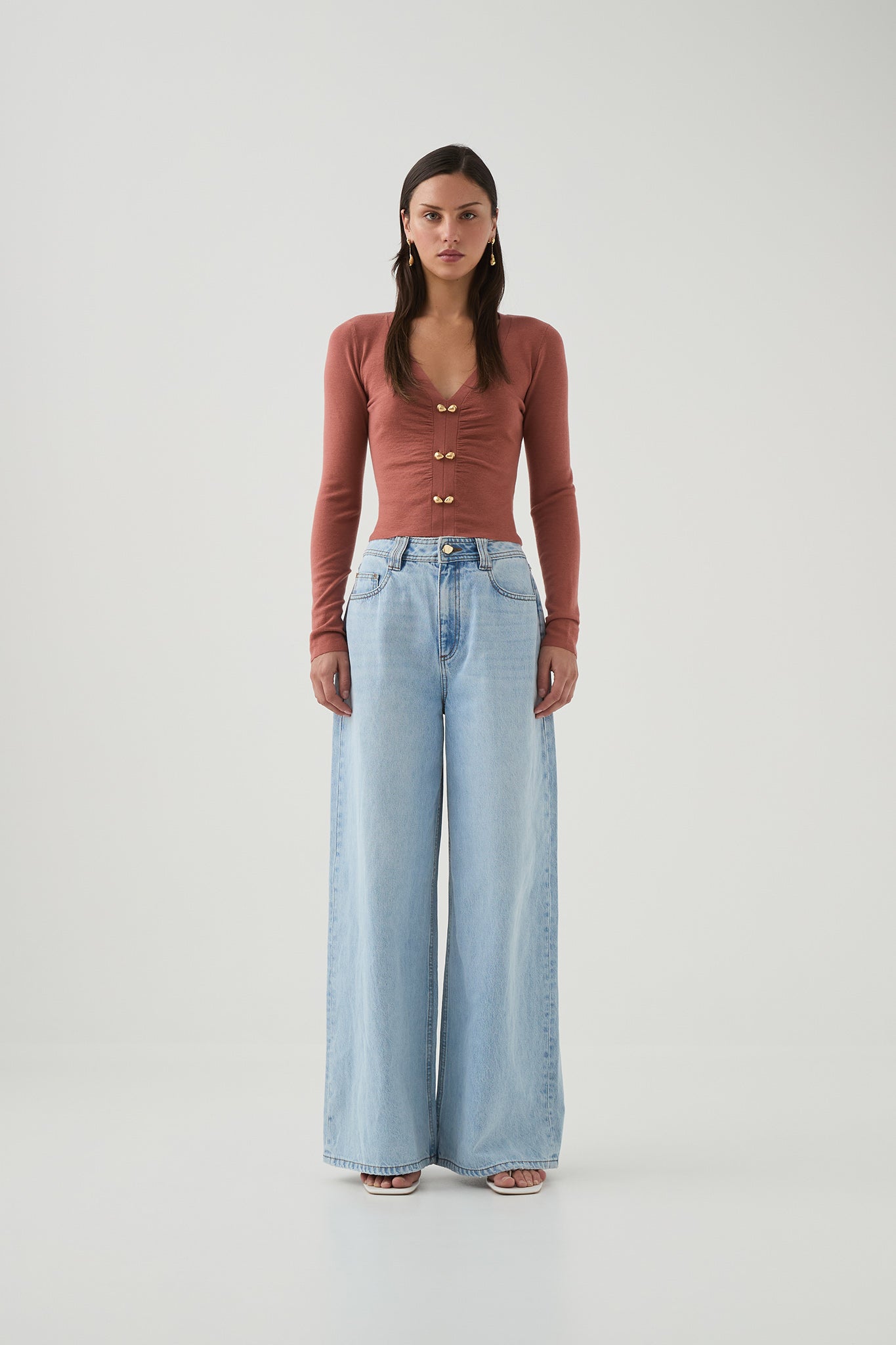 Lusia Knit Top Terracotta Aje Aje International lusia-knit-top-terracotta-aje-aje-international