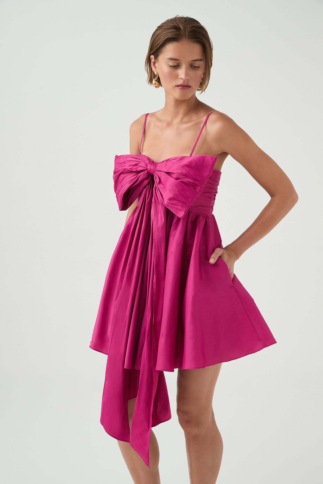 Scarlett Mini Dress-MAGENTA / 4 Scarlett Mini Dress-MAGENTA / 4