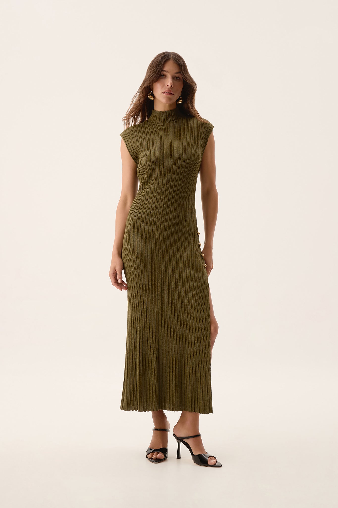 aje ondine knit midi dress Aje