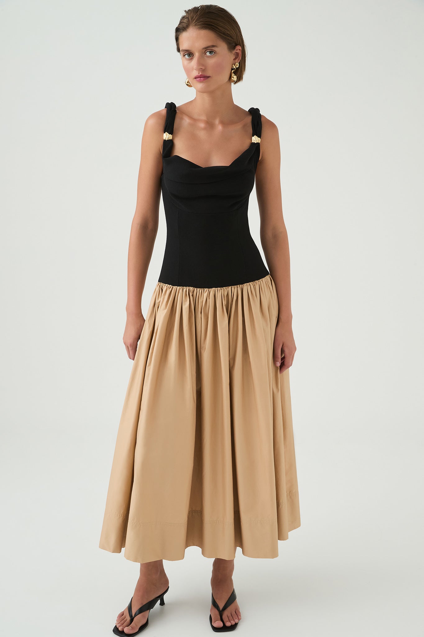 aje halcyon knit midi dress Aje Halcyon Knit Midi Dress