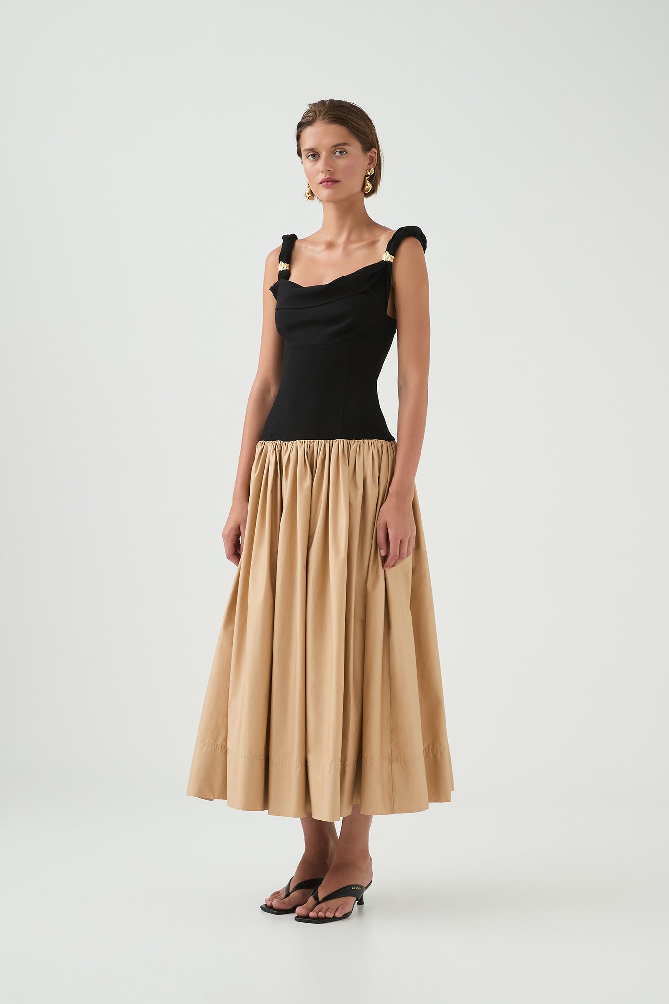 aje halcyon knit midi dress Halcyon Knit Midi Dress | Black