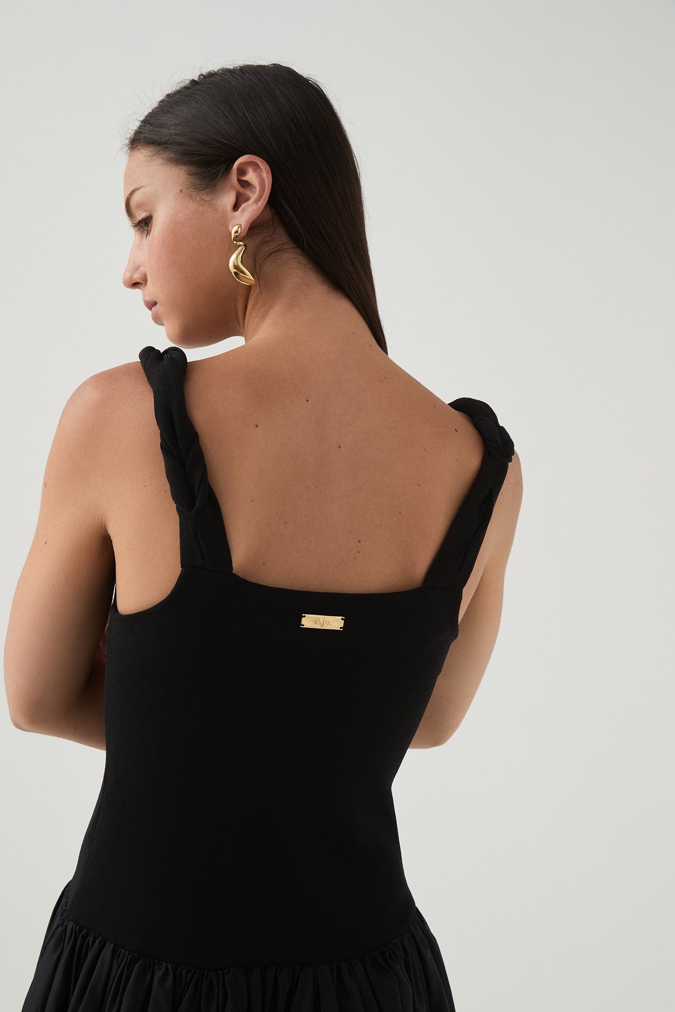 Halcyon Knit Midi Dress | Black | Aje Aje International Halcyon Knit Midi Dress | Black | Aje Aje International