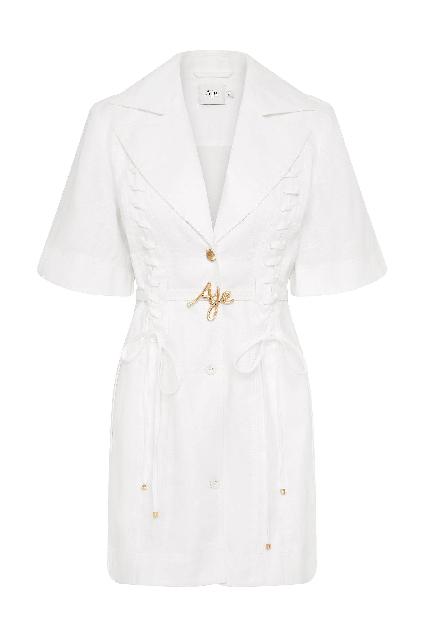 aje short white dress Shop Designer White Dresses Online