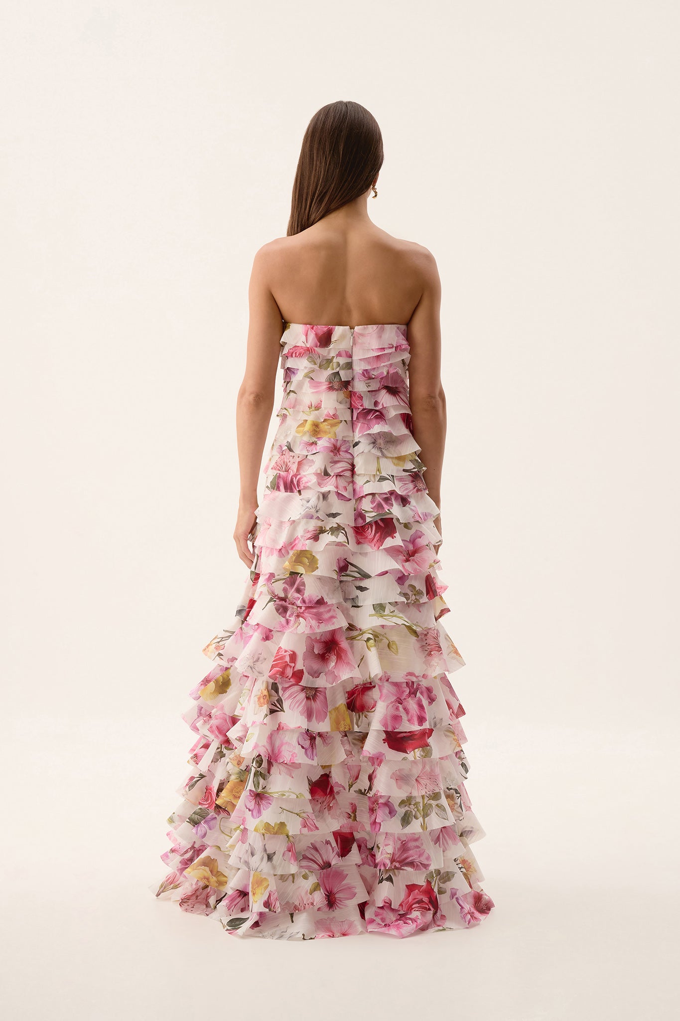51596 Majestic Floral Applique A-Line Gown main image 1
