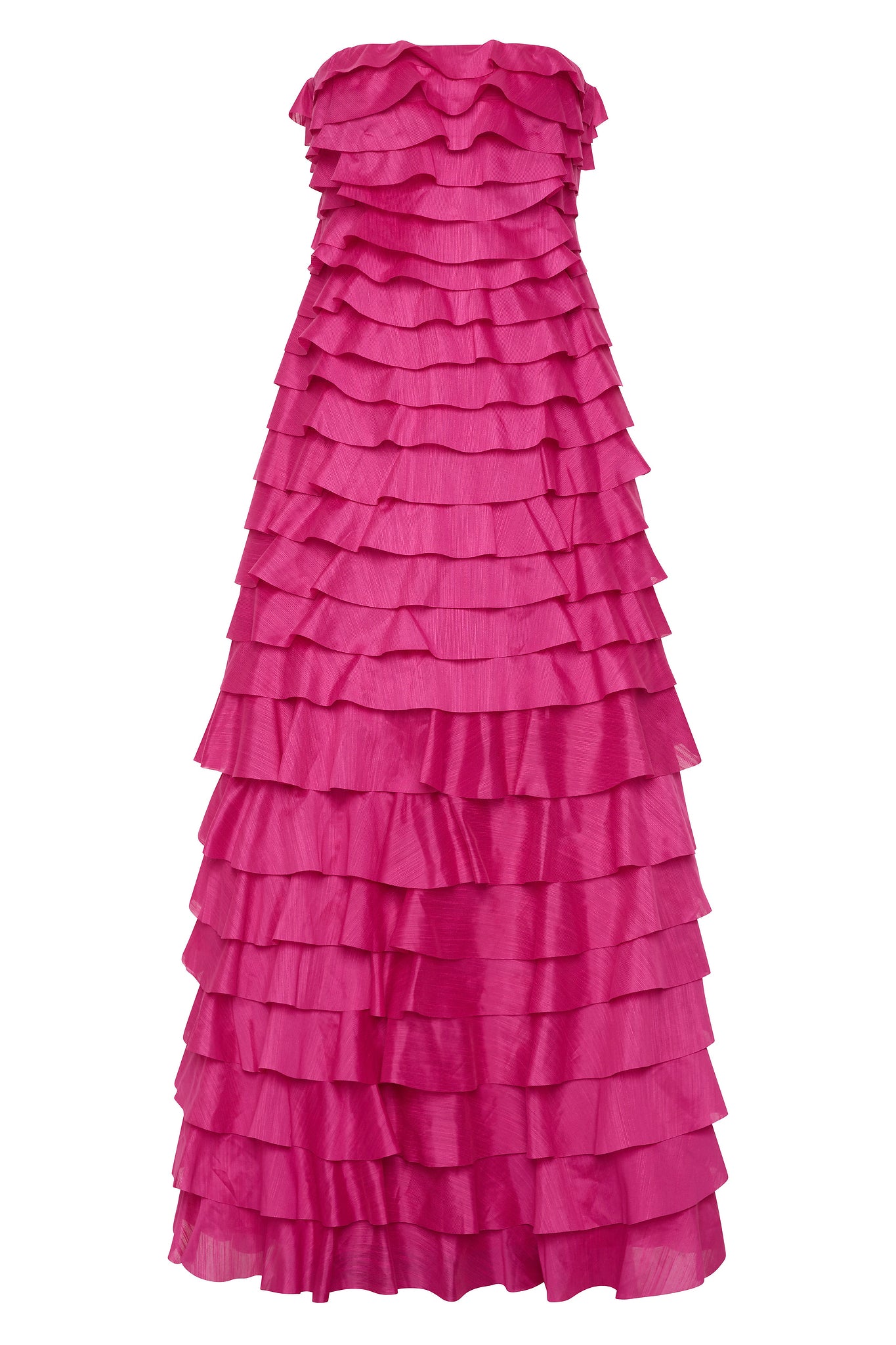 Fleur Pleated Gown | Magenta | Aje Aje International Fleur Pleated Gown | Magenta | Aje Aje International