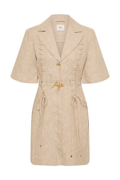 【Aje.】Morgan Mini Dress★リネン ミニドレス★ Morgan Mini Dress | Dune Beige | Aje – Aje ROW