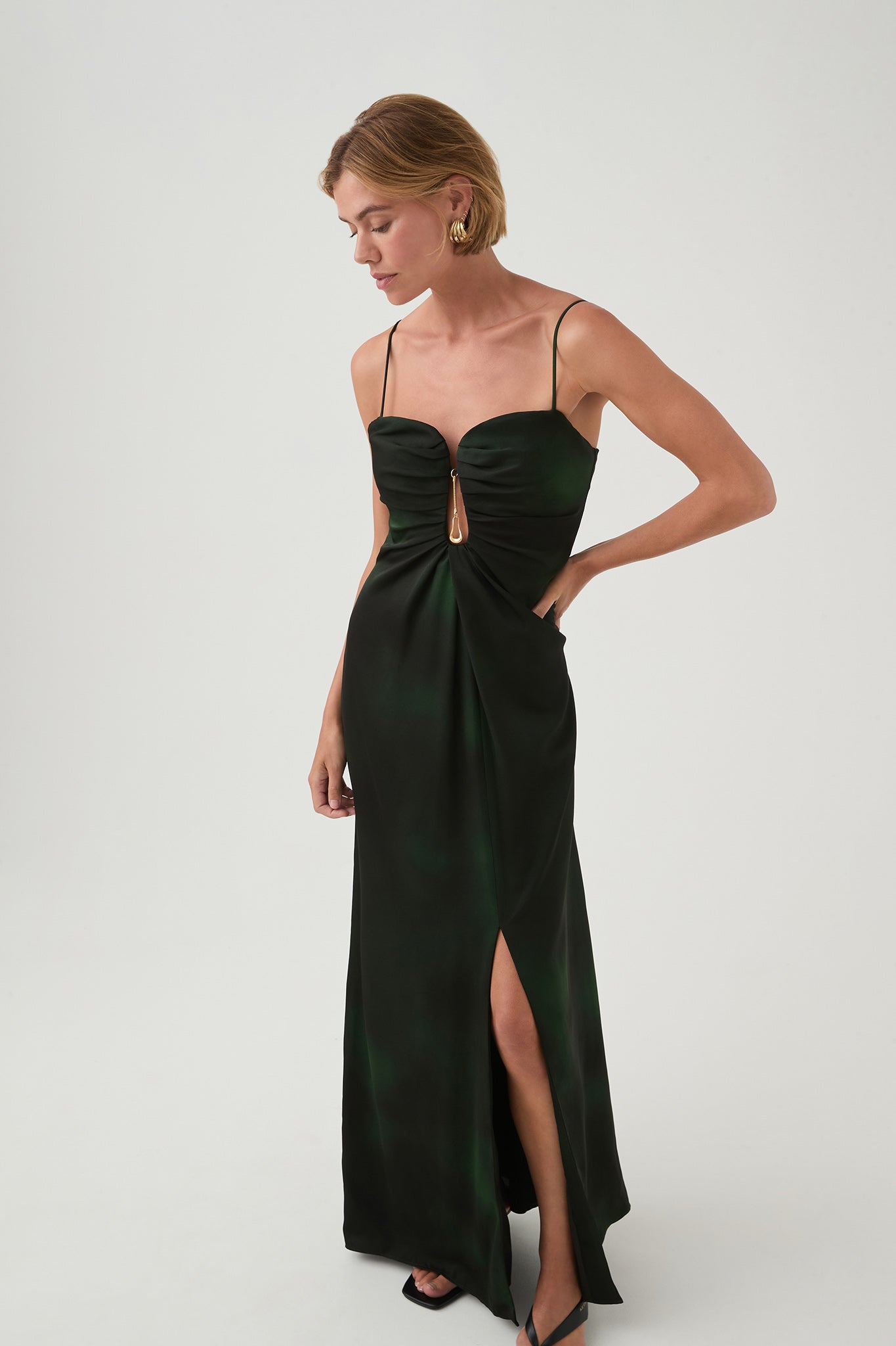 Glaze Midi Dress-BONSAI / 14 Glaze Midi Dress-BONSAI / 14