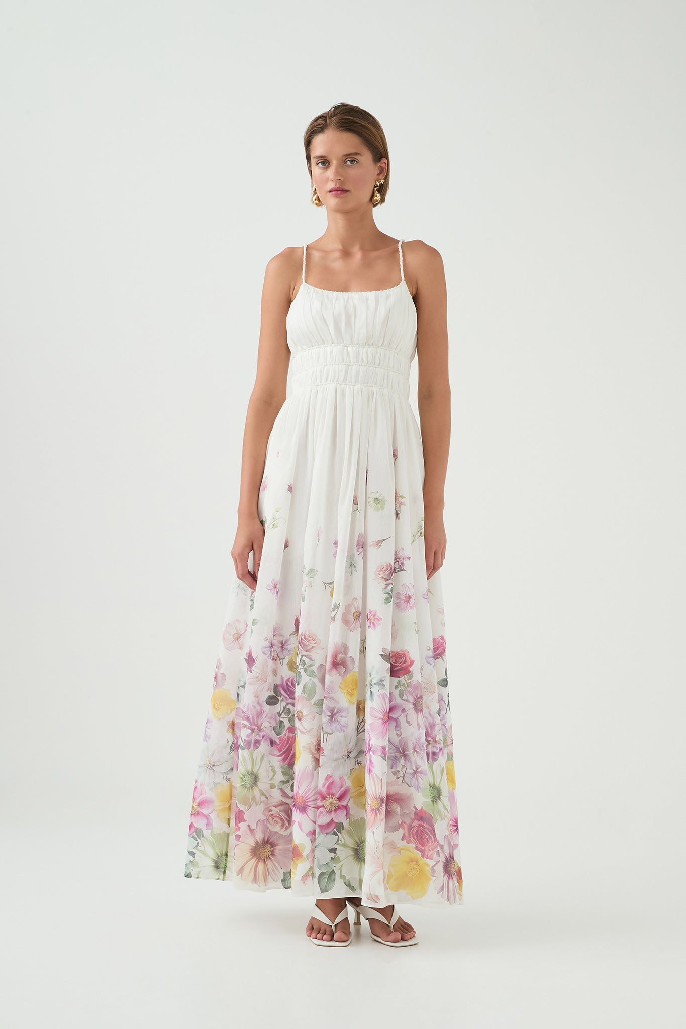 Fleur Maxi Dress | Ivory Collage Floral | Aje Aje International Fleur Maxi Dress | Ivory Collage Floral | Aje Aje International