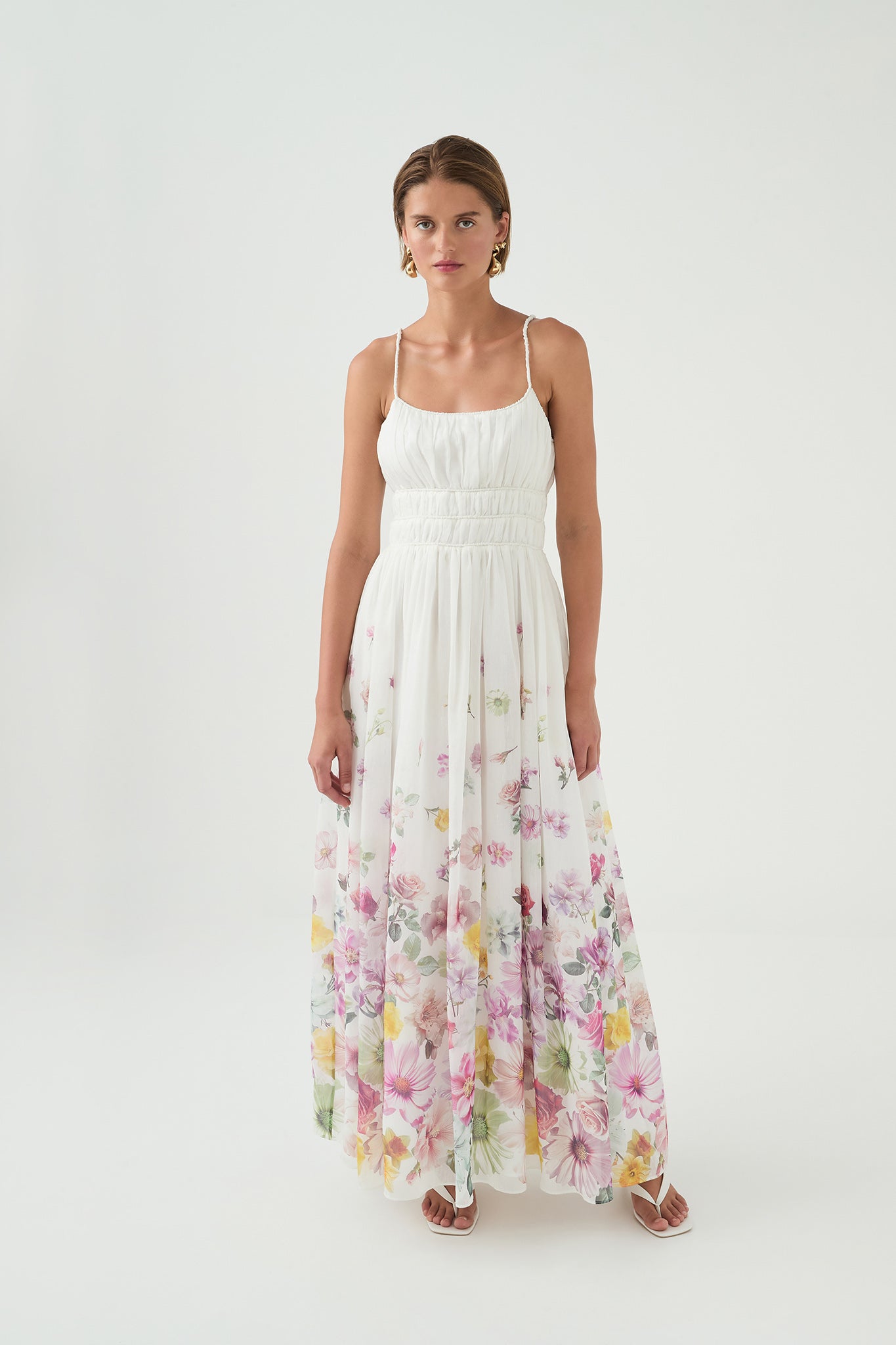 Fleur Maxi Dress-IVORY COLLAGE FLORAL / 6 Fleur Maxi Dress-IVORY COLLAGE FLORAL / 6