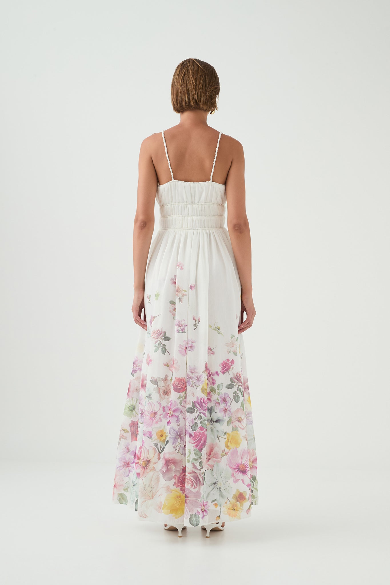 aje fleur midi dress Fleur Shirt Dress | Mist Collage Floral
