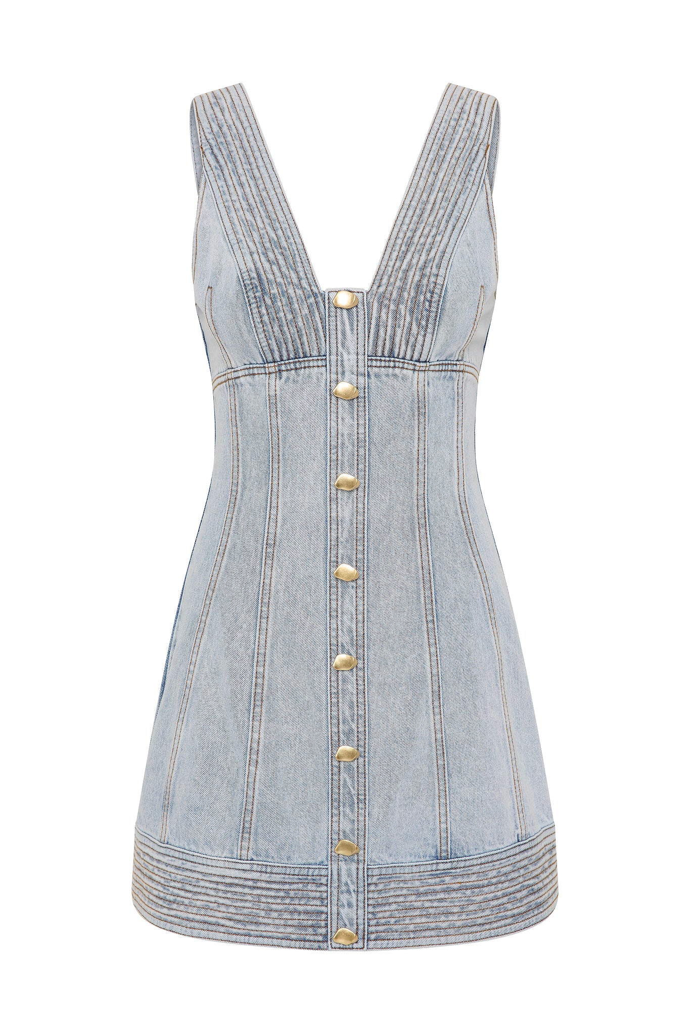 coast denim mini dress Coastal Cowgirl Mini Dress - Denim