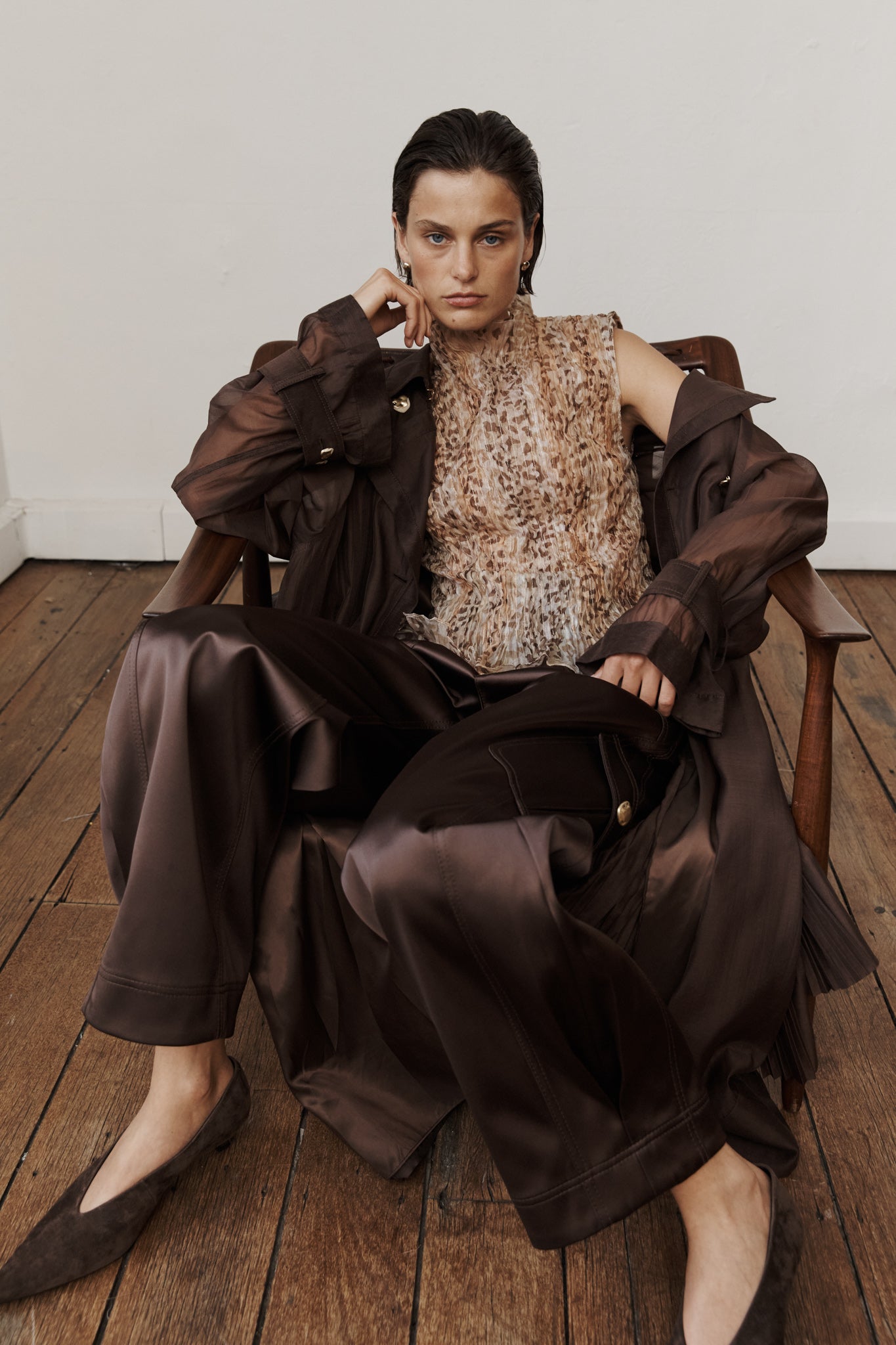 Ardena Satin Cargo Pant