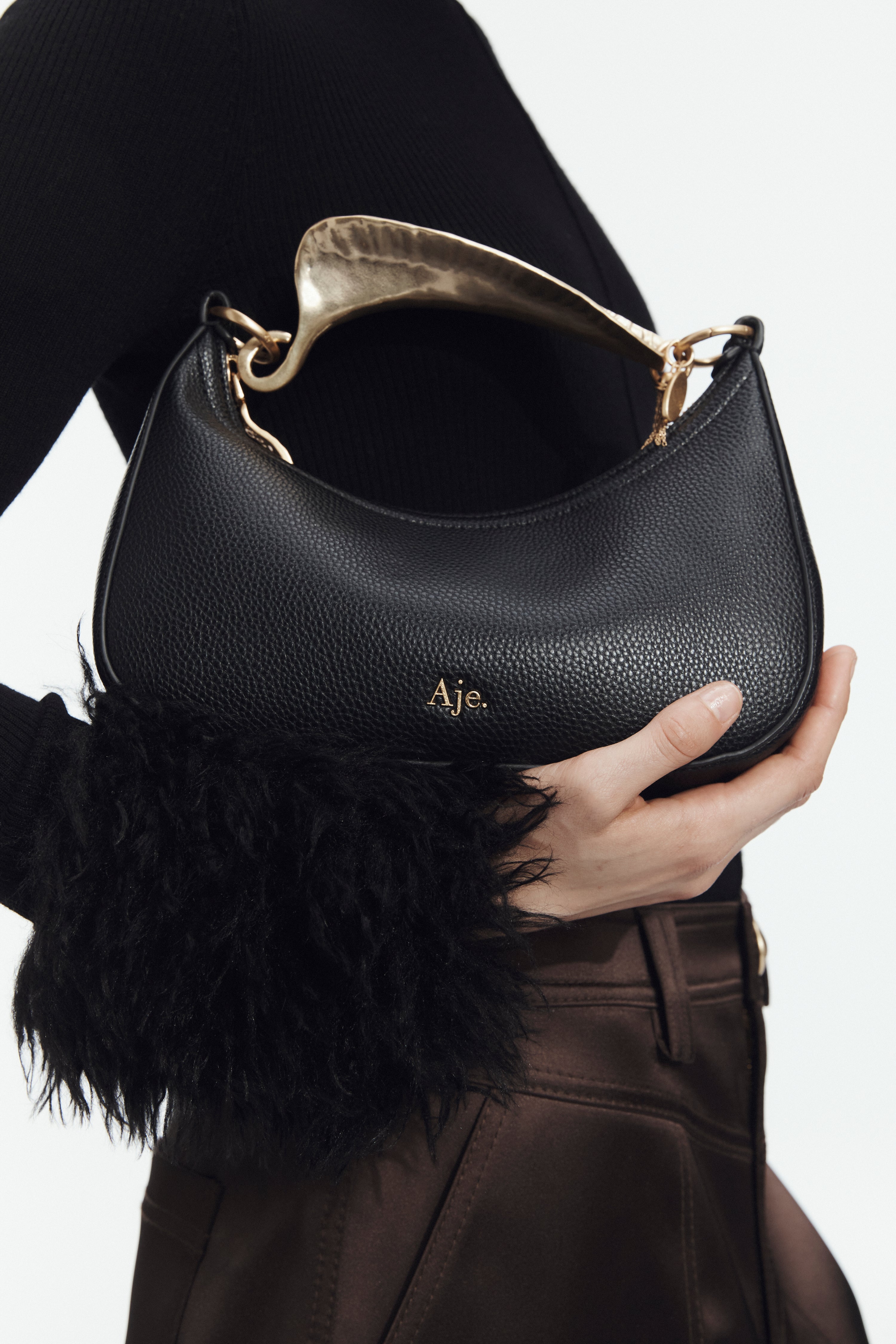 Leaf Texture Top Handle Bag