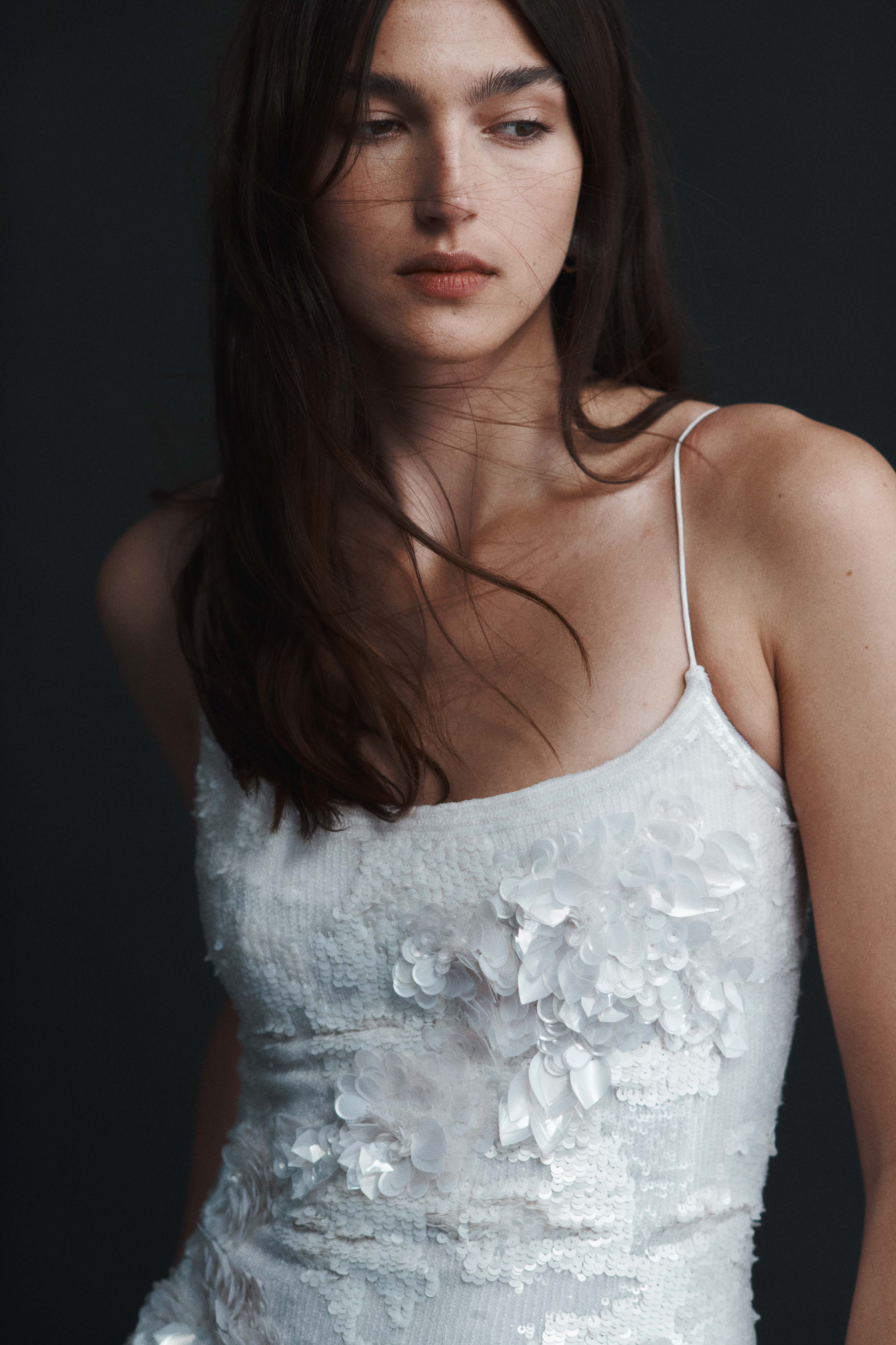 Halo Mini Sequin Dress-IVORY / 4