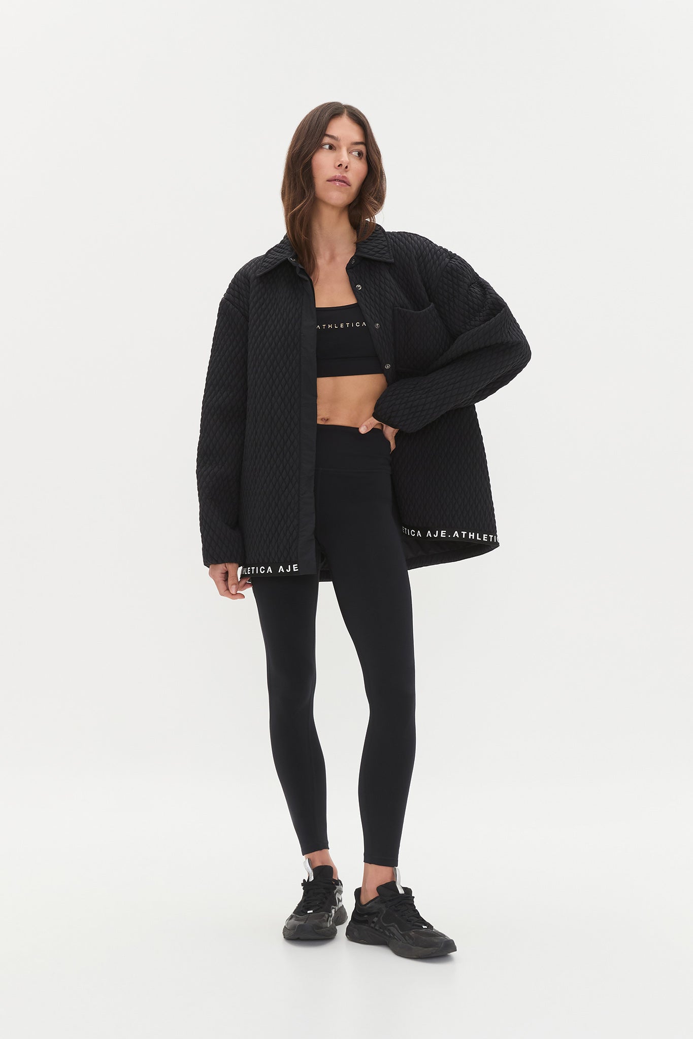 Quilted Logotape Shirt 406