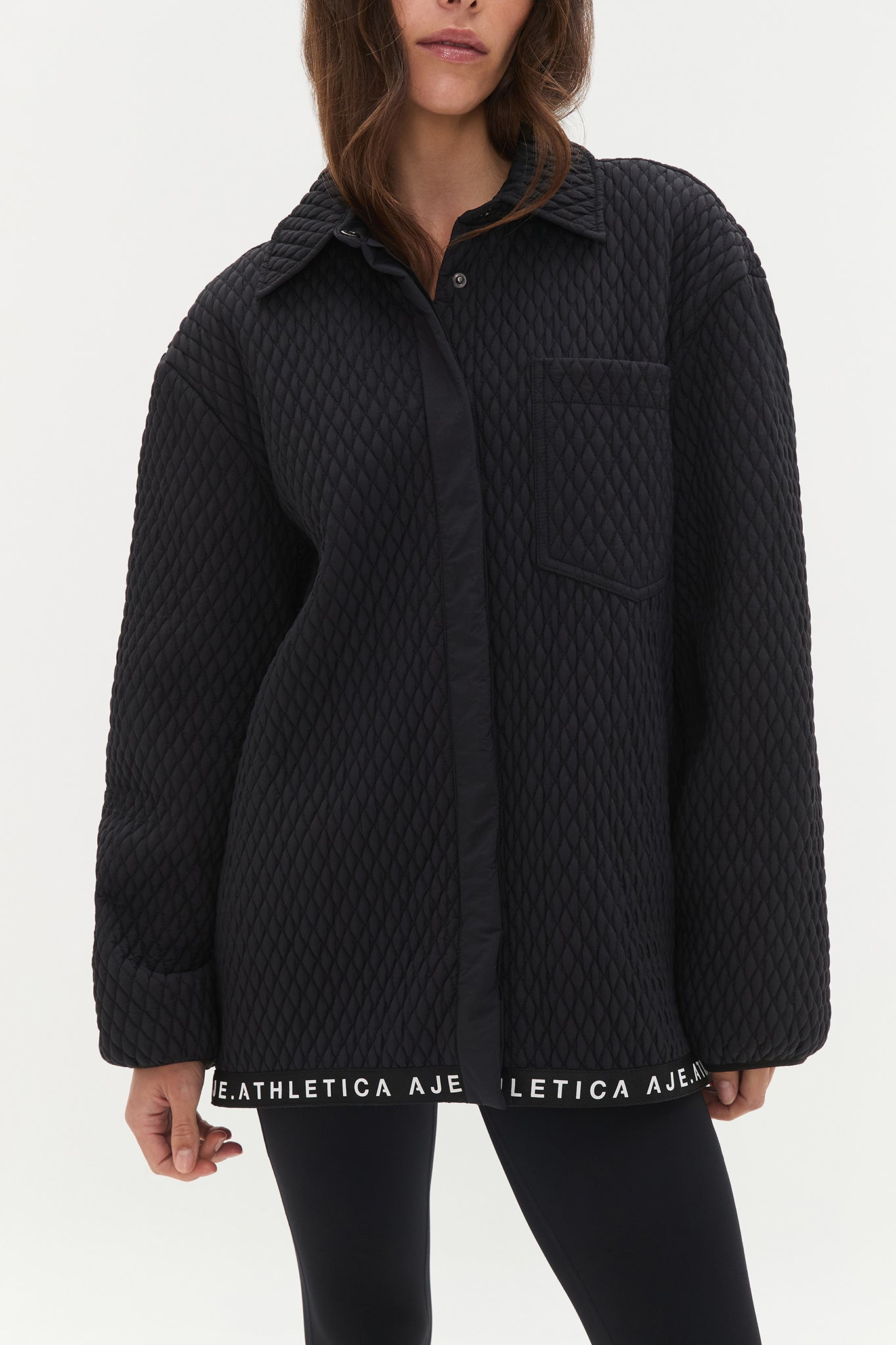 Quilted Logotape Shirt 406