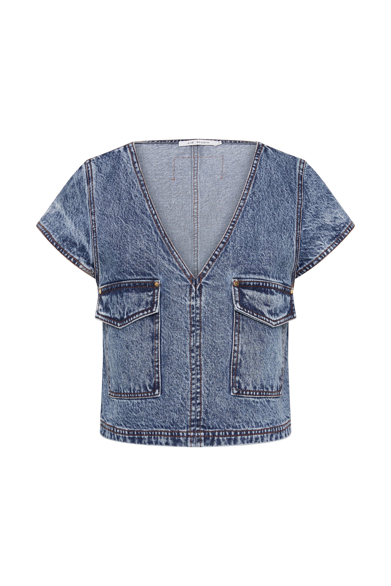 Blues Denim Cargo Top