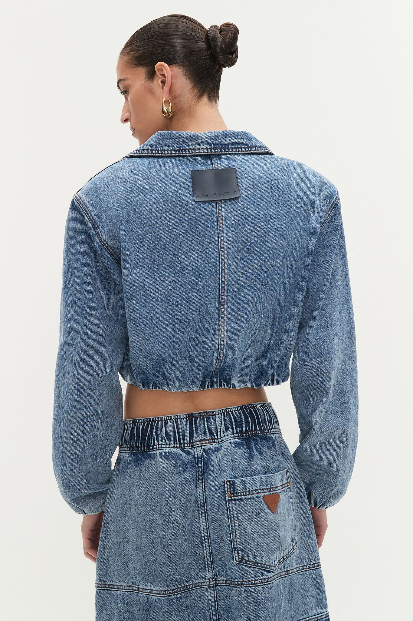 Blues Denim Cargo Bomber