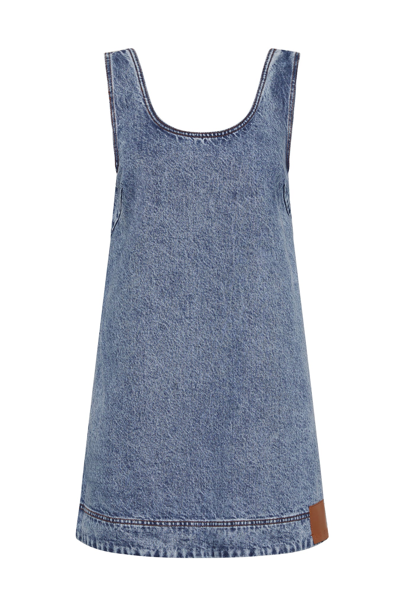 Blues Denim Mini Dress | 80's Blues Wash