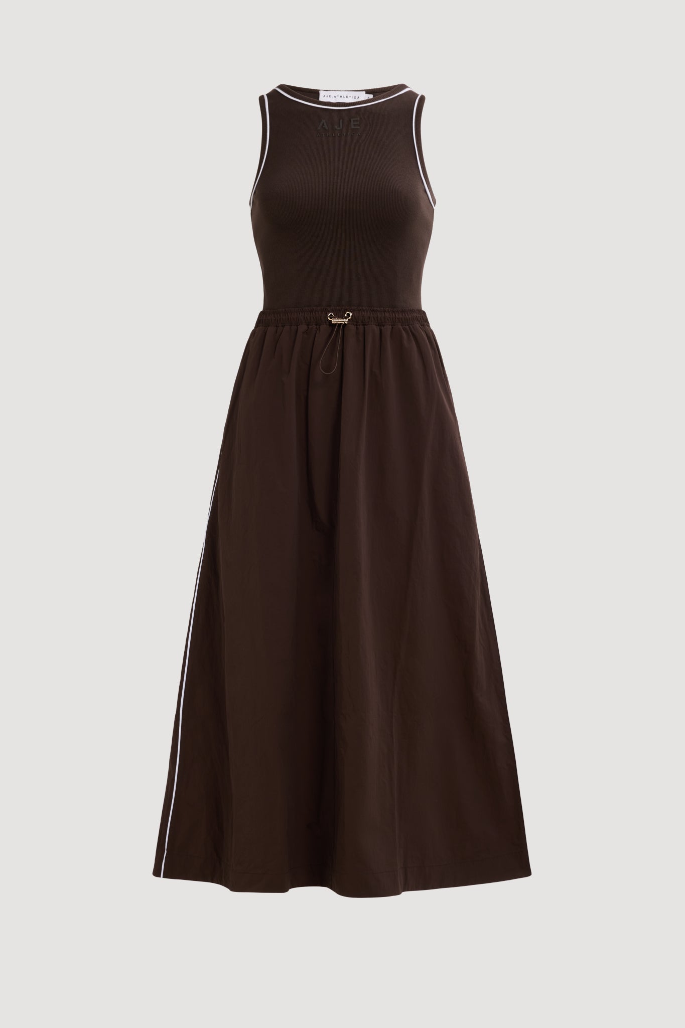 Layered Racerback Dress 827 | Chocolate | Aje Athletica Aje International Layered Racerback Dress 827 | Chocolate | Aje Athletica Aje International