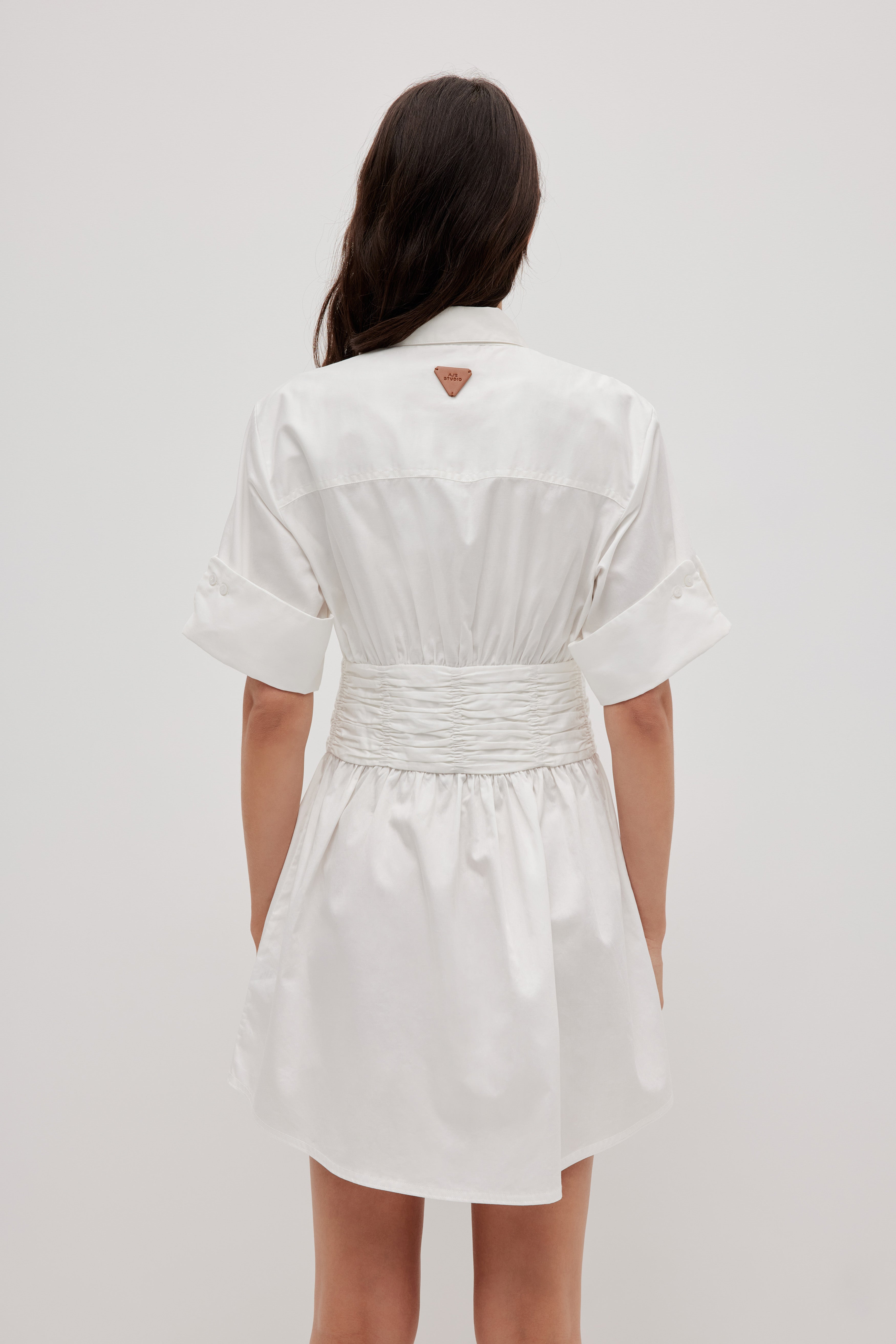 aje white shirt dress Lotus Linen Shirt Dress