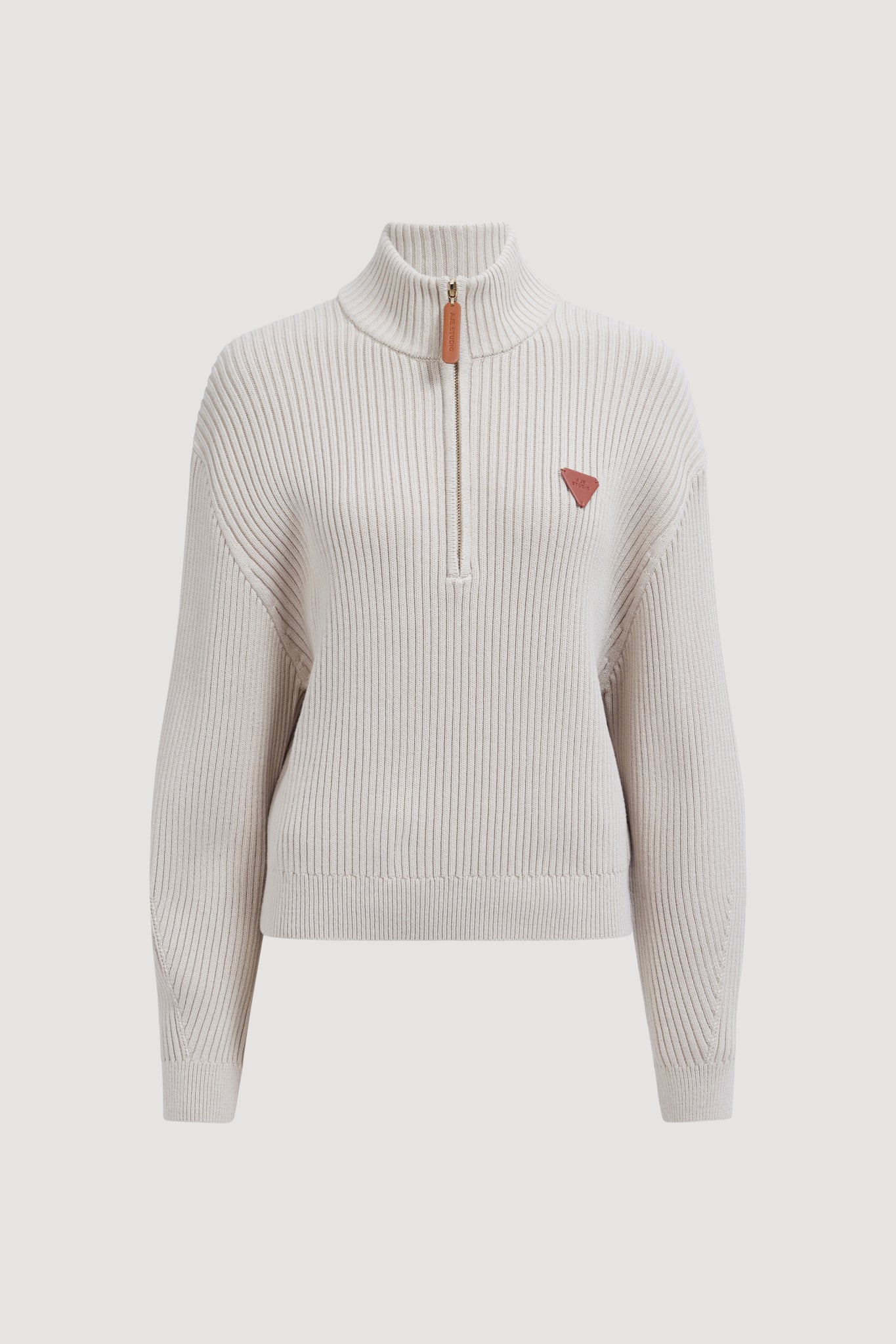 Kenna 1/2 Zip Knit | Natural | Aje Studio – Aje International