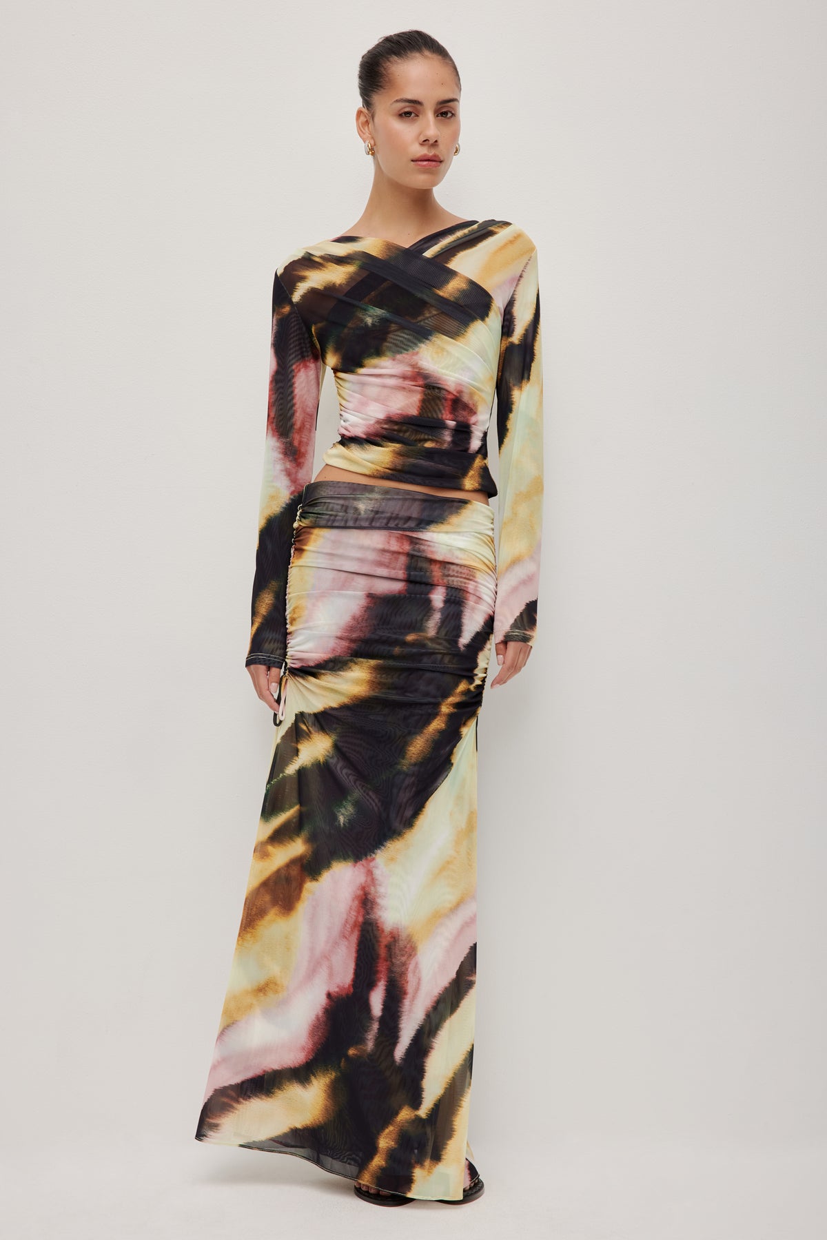 Saturn Maxi Skirt | Soleil Zebra | Aje Studio – Aje International
