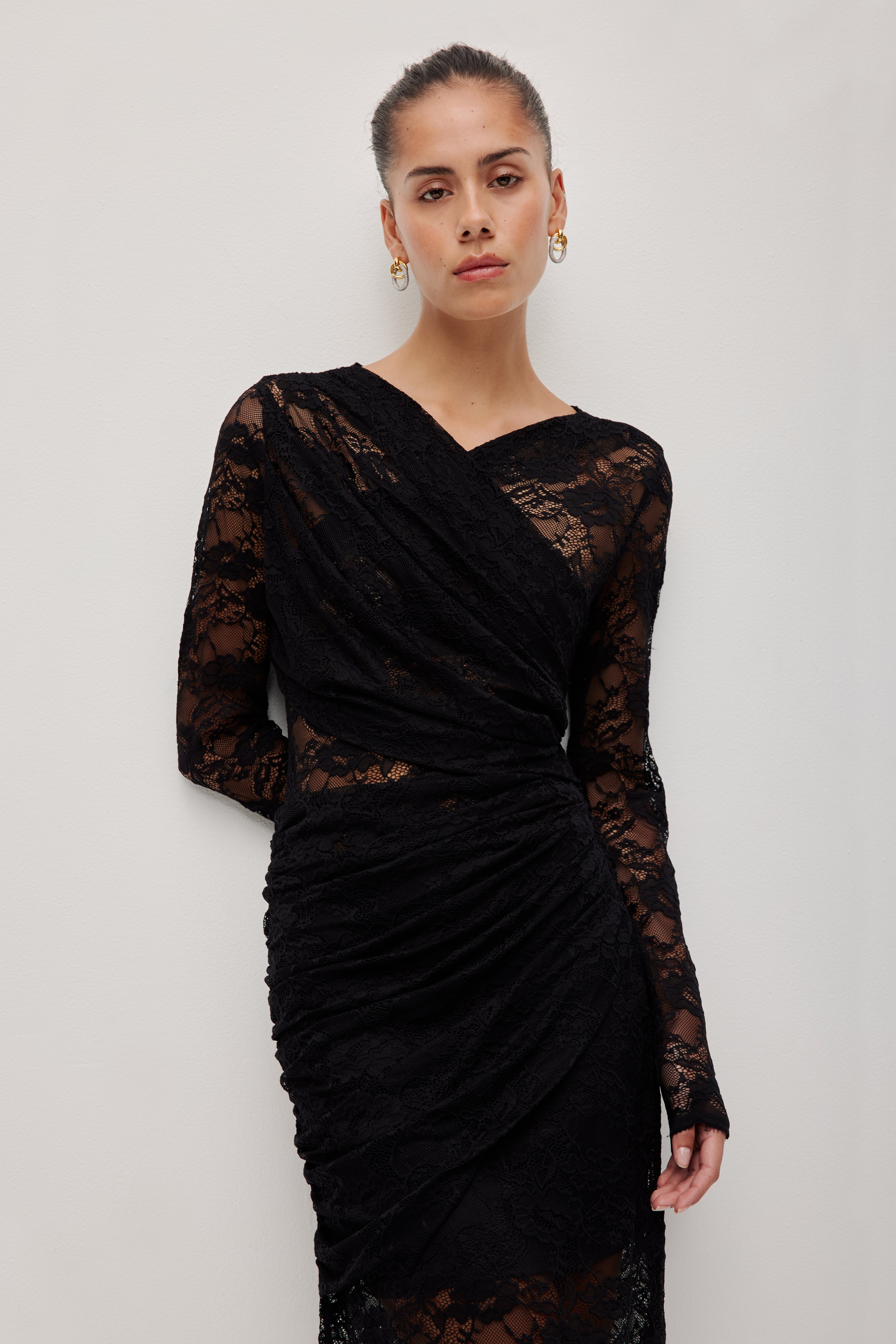 knee length dresses for ladies Violette Bubble Hem Maxi Dress main image 1