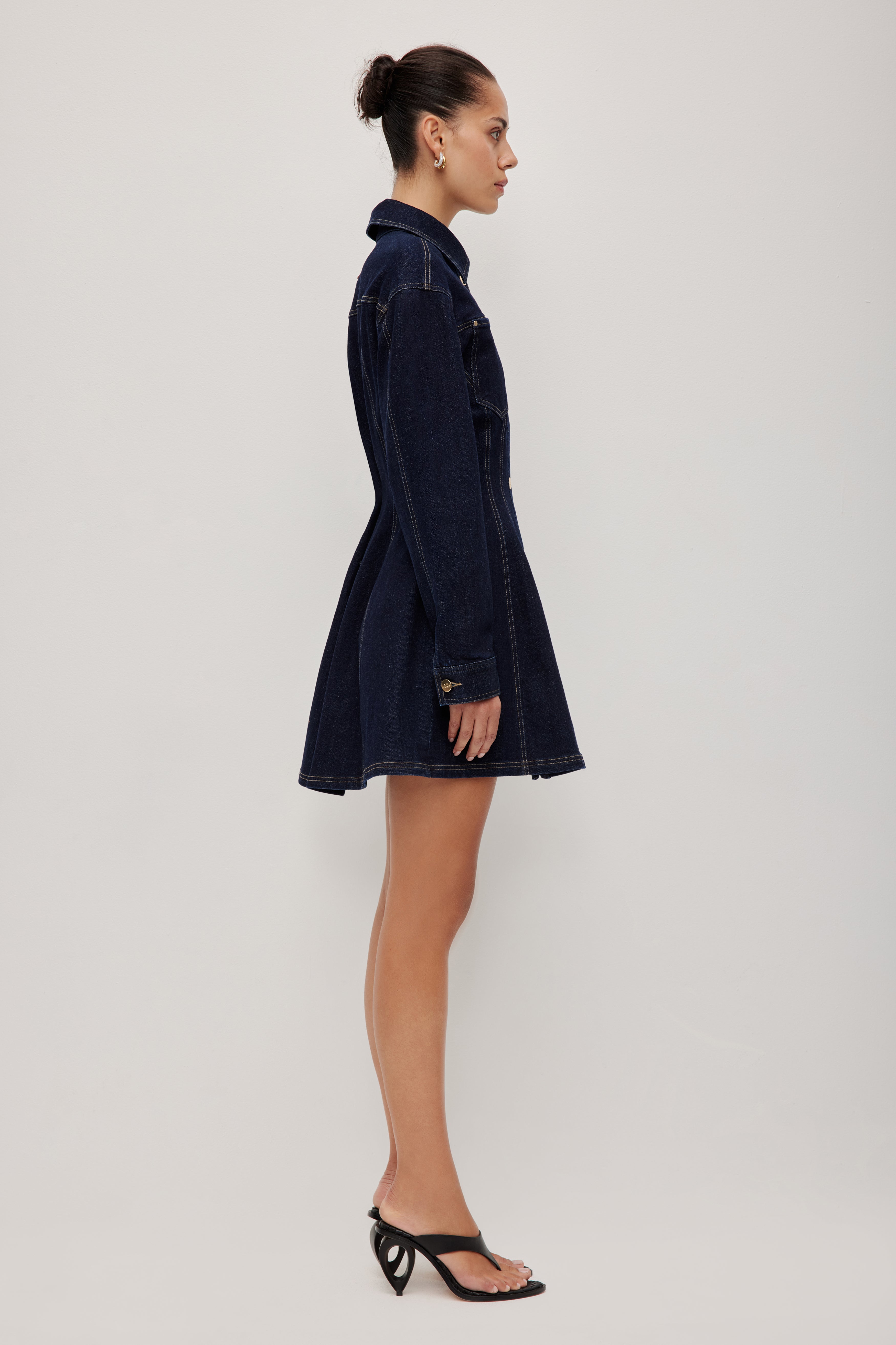 Marcelline Denim Dress | Rinse Wash | Aje Studio Aje International Marcelline Denim Dress | Rinse Wash | Aje Studio Aje International