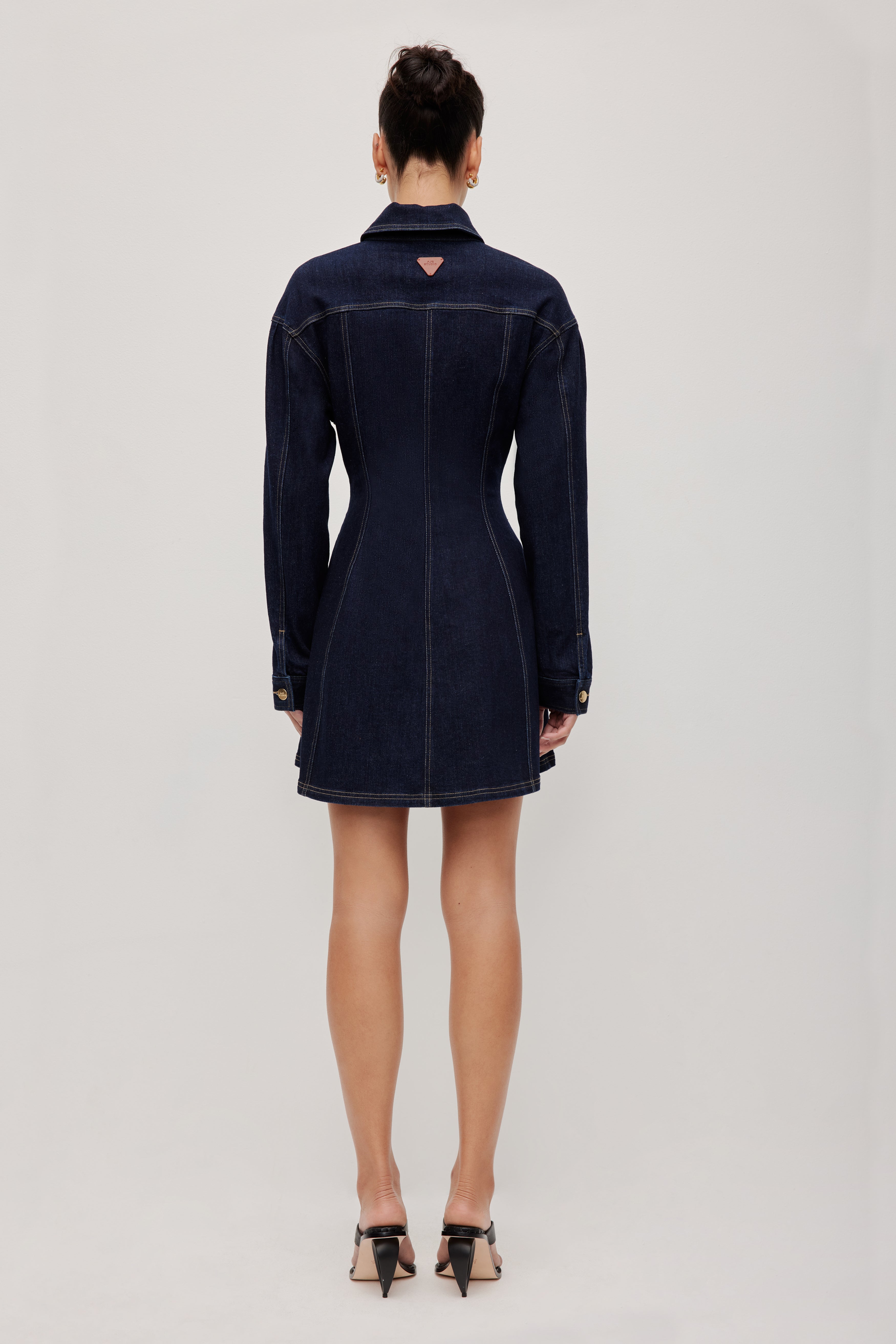 aje studio denim dress Zella Panel Shirt Dress Aje International