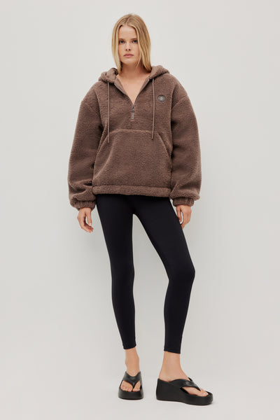 Sherpa 1/4 Zip Jumper | Mocha | Aje Athletica – Aje International