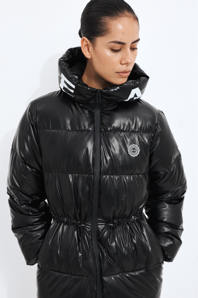 Longline Puffer Jacket | Black | Aje Athletica – Aje International