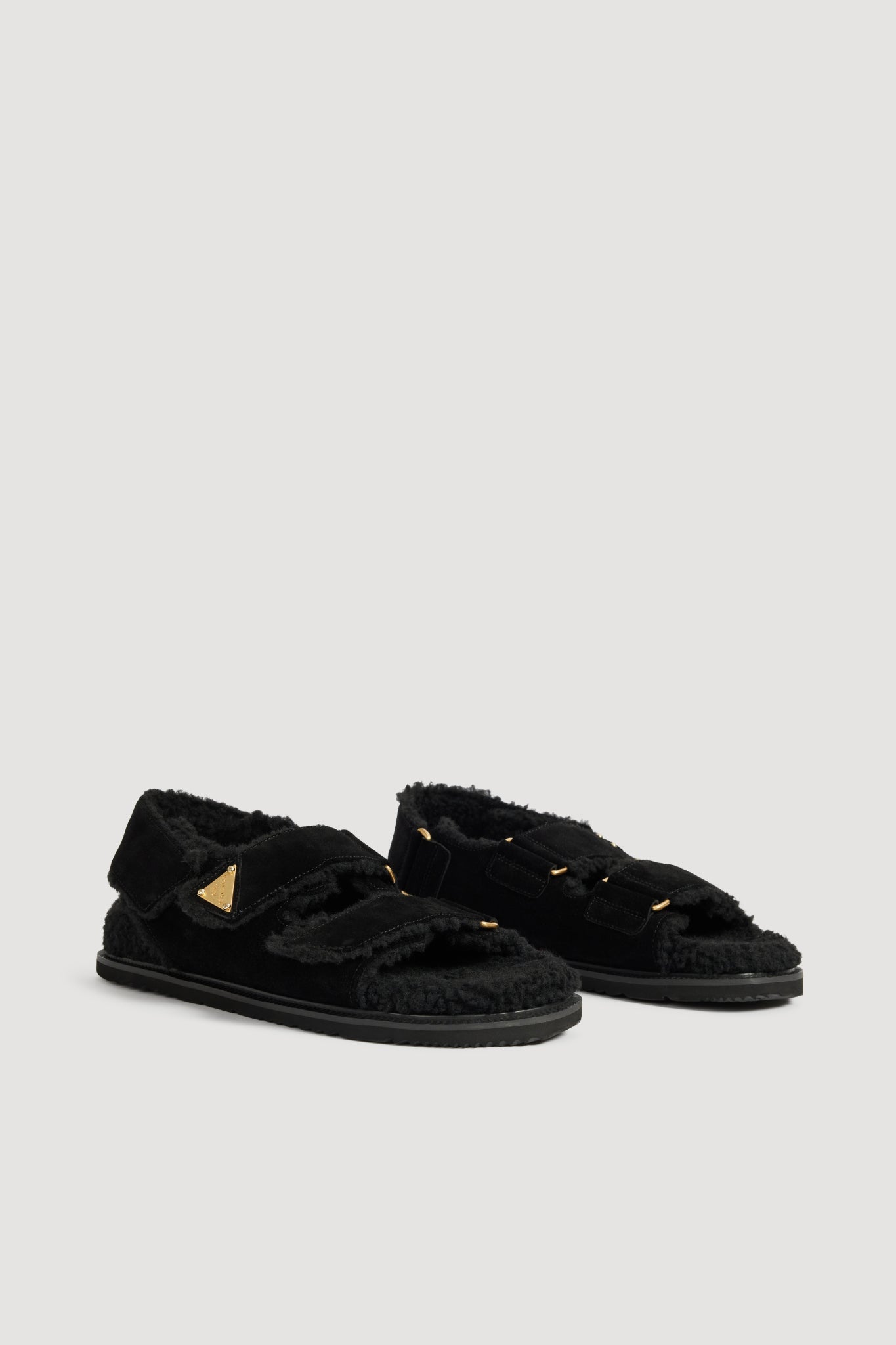 Fluffy Strap Sandal