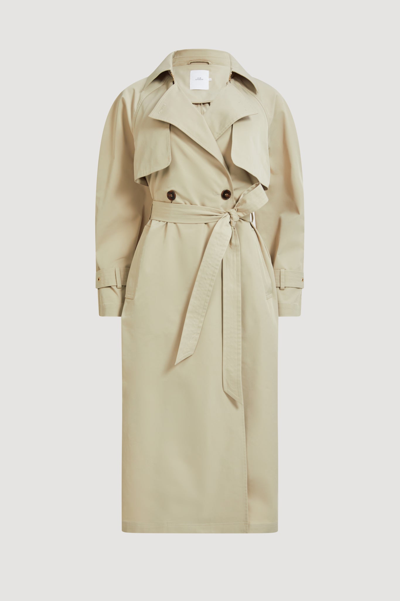 Verona Long Line Trench Coat | Sand | Aje Studio – Aje International