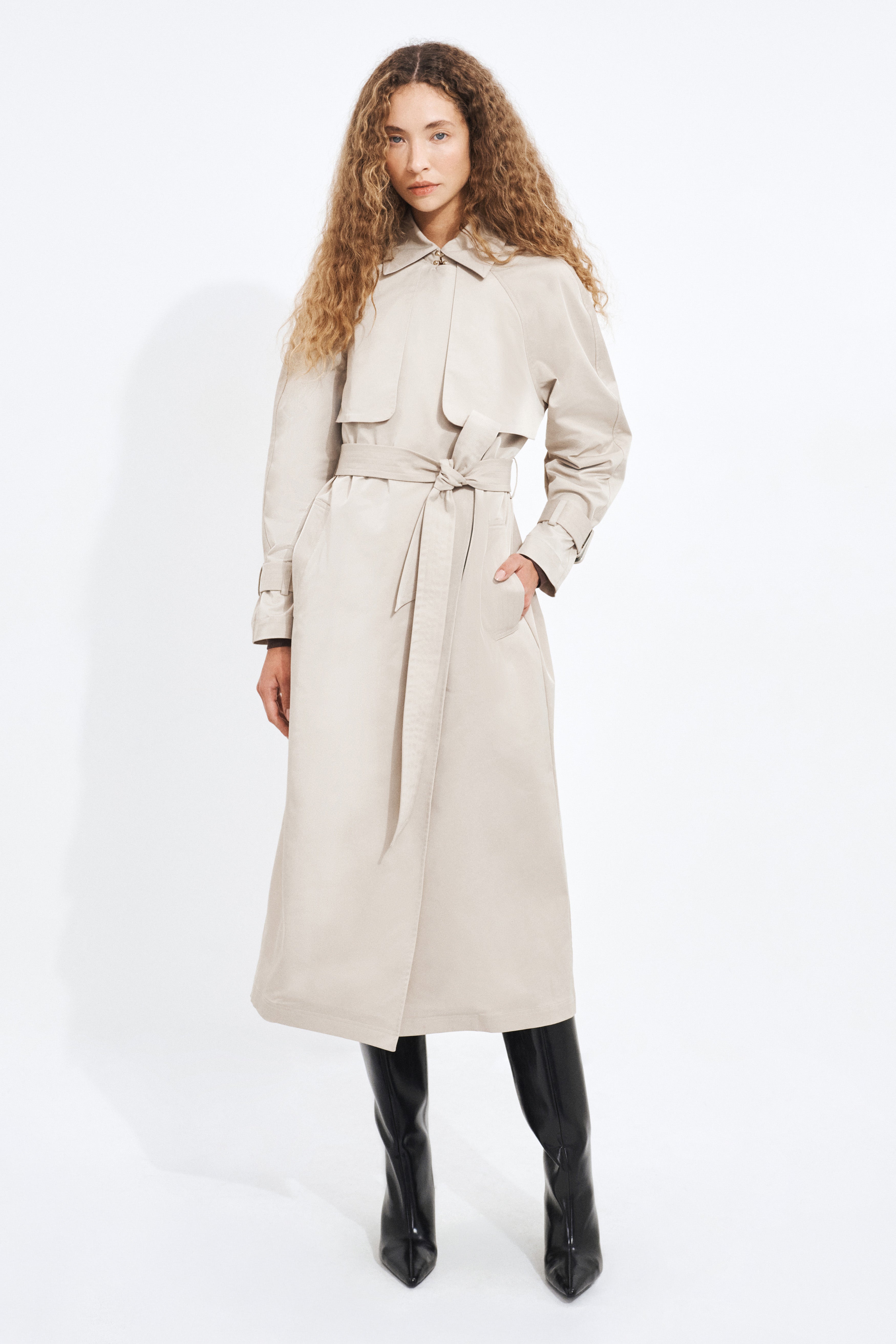 Verona Long Line Trench Coat