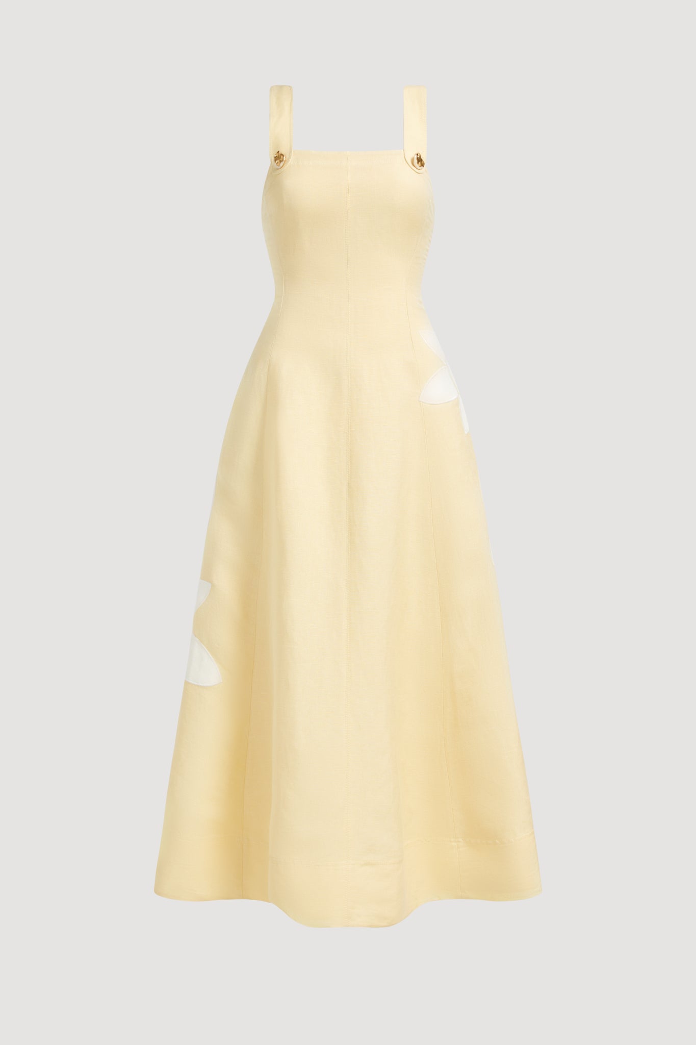 Freddie Midi Dress | Pastel Yellow